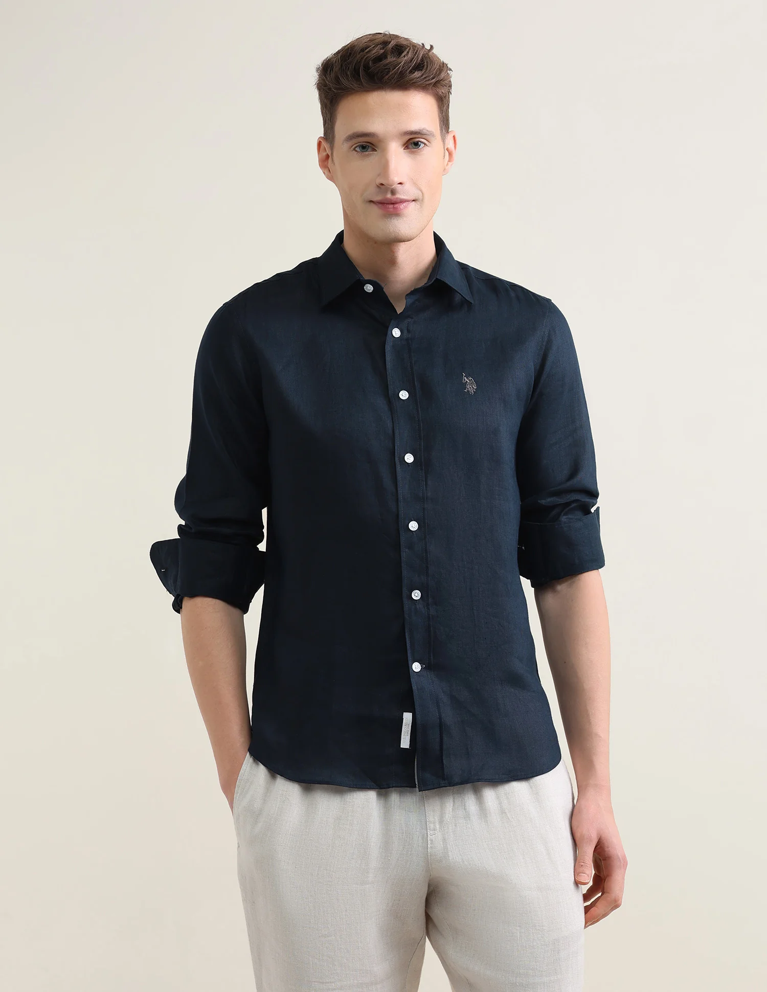 Solid Regular Fit Shirt - Image 6