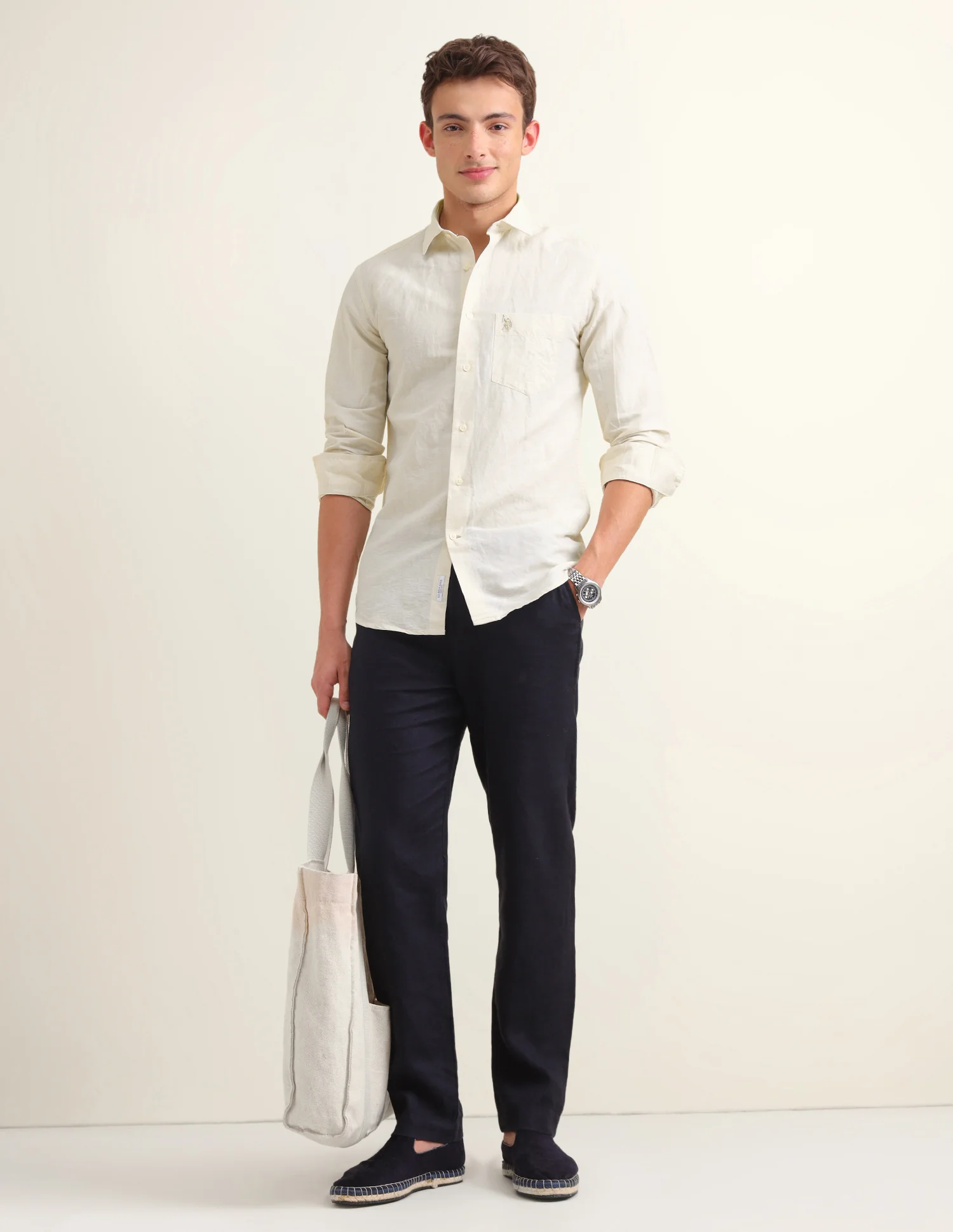 Solid Regular Fit Shirt - Image 3