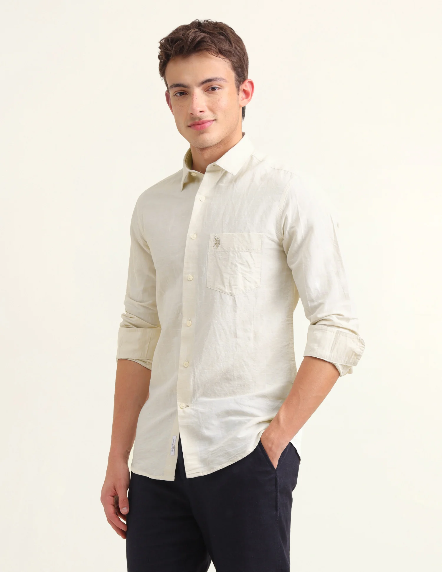 Solid Regular Fit Shirt - Image 4