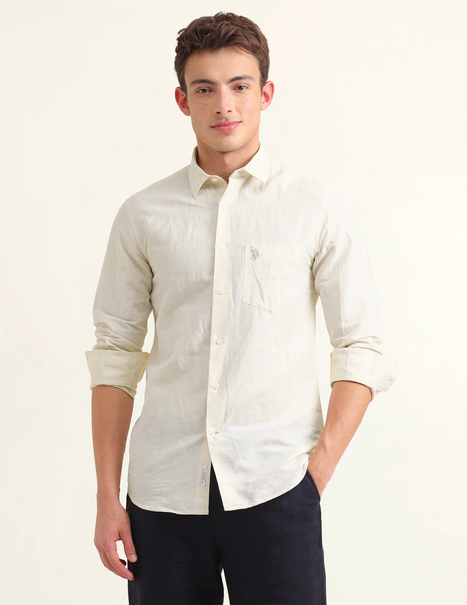 Solid Regular Fit Shirt - Image 6
