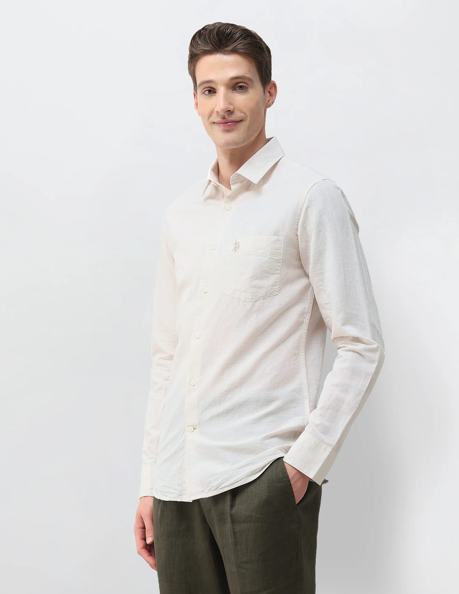 Solid Regular Fit Shirt - Image 4