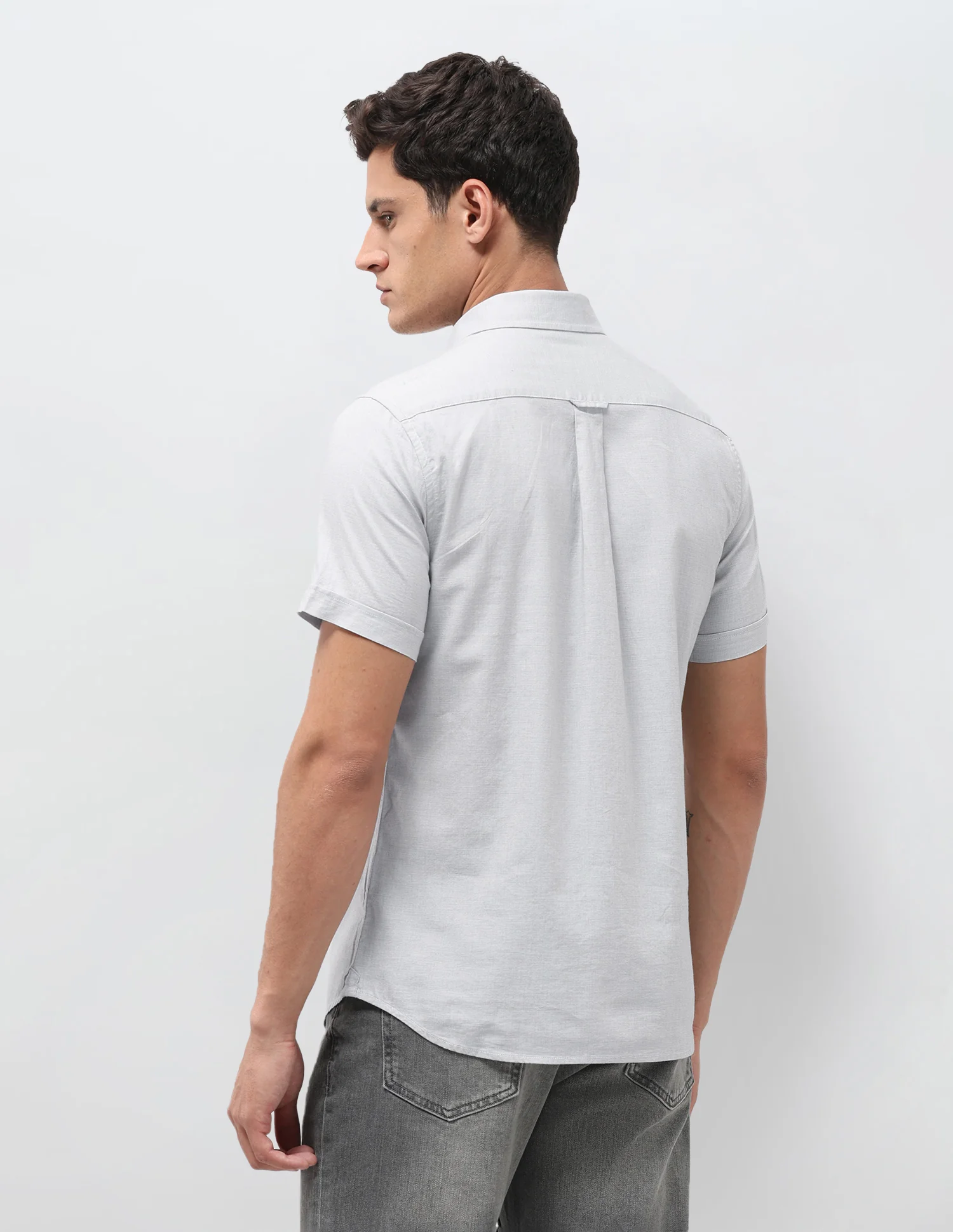 Solid Regular Fit Shirt - Image 5