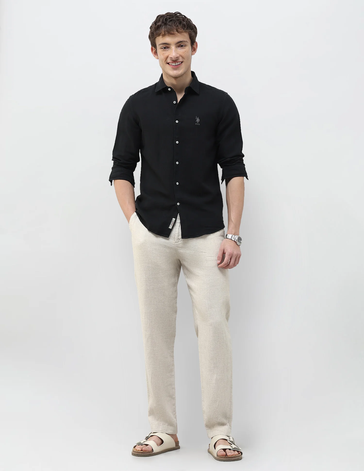 Solid Regular Fit Shirt - Image 3