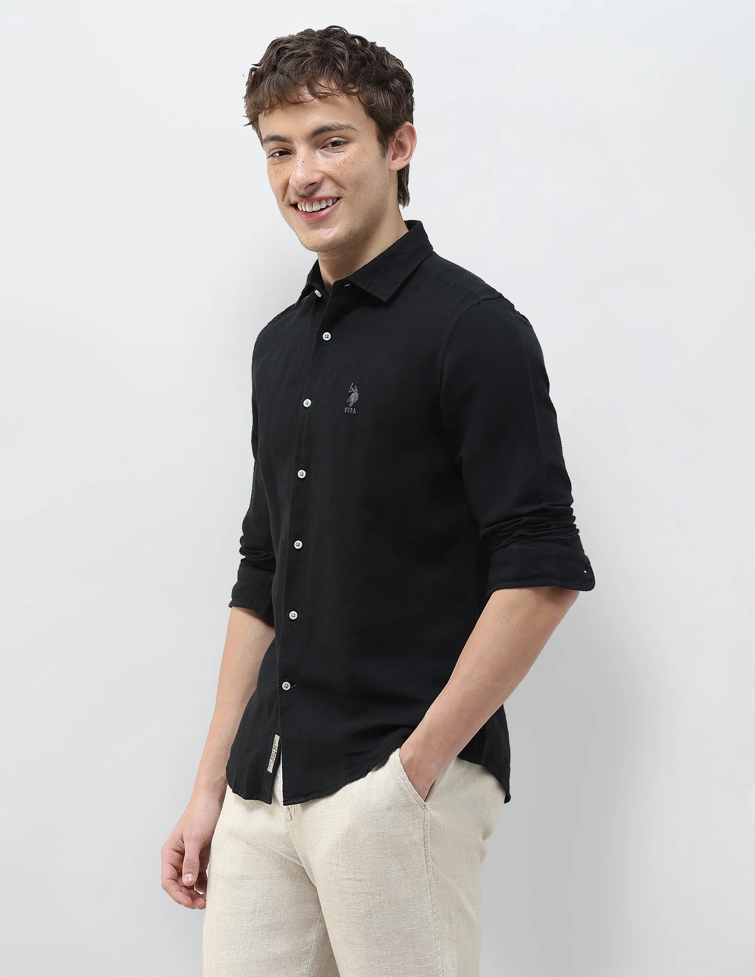 Solid Regular Fit Shirt - Image 4