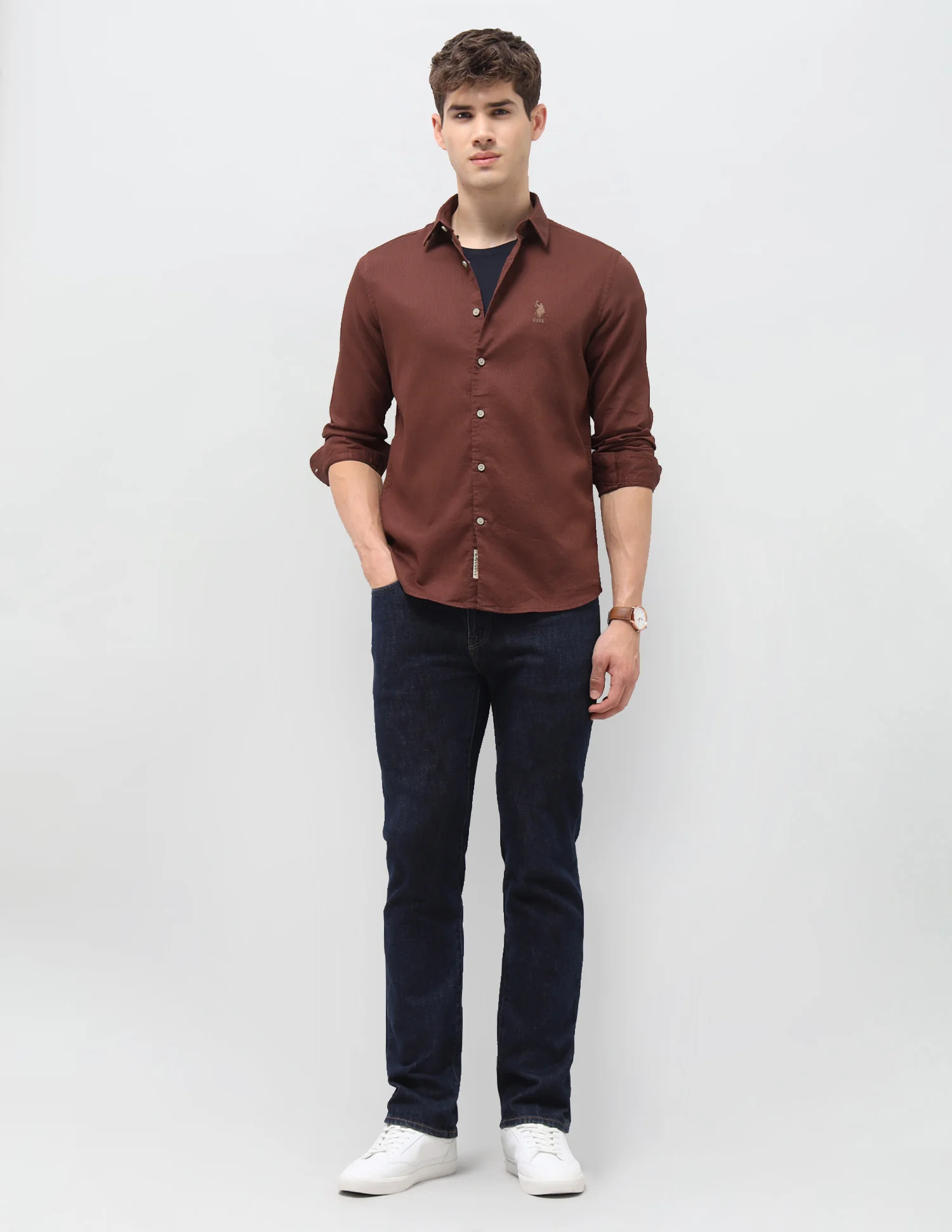 Solid Regular Fit Shirt - Image 3