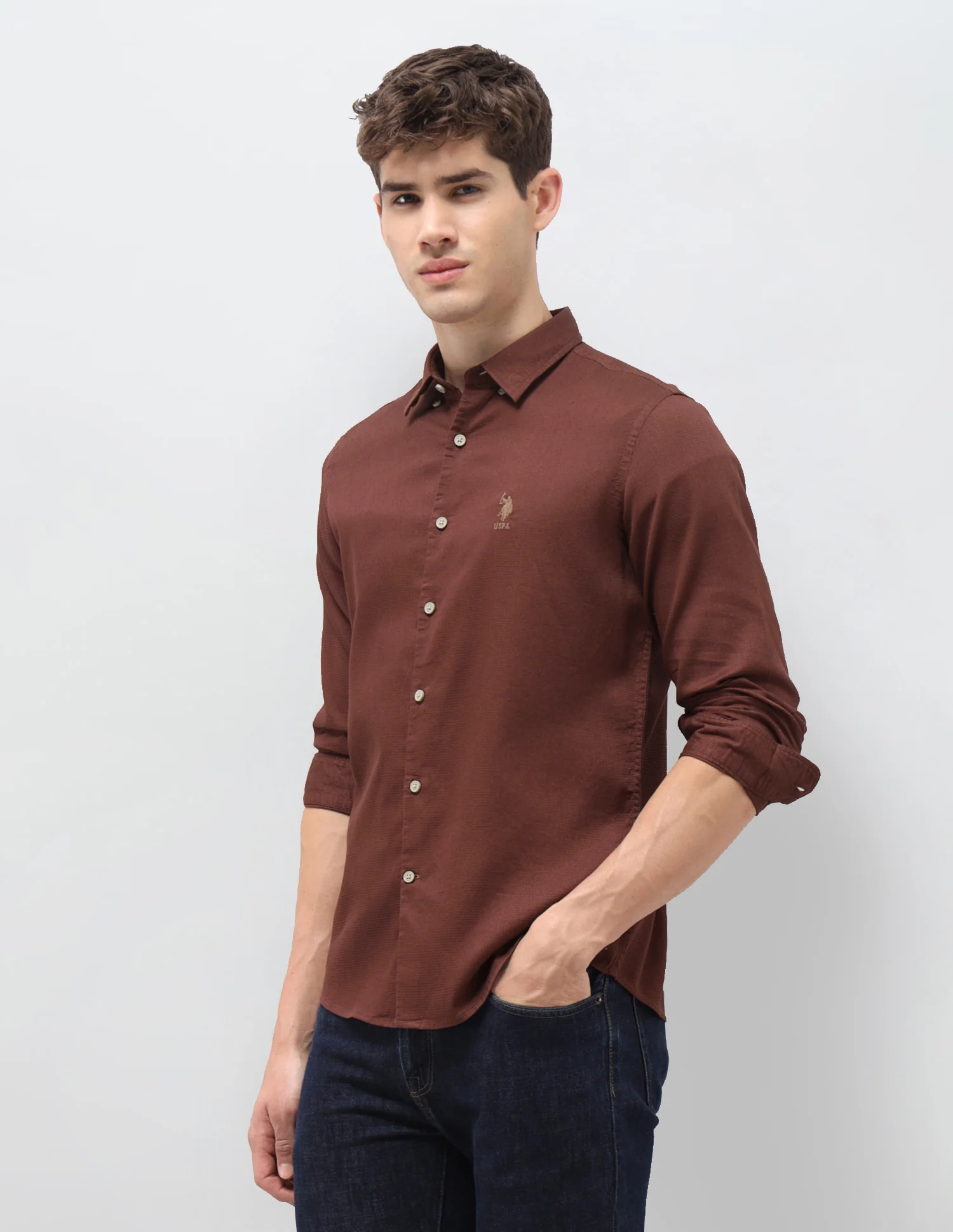 Solid Regular Fit Shirt - Image 4
