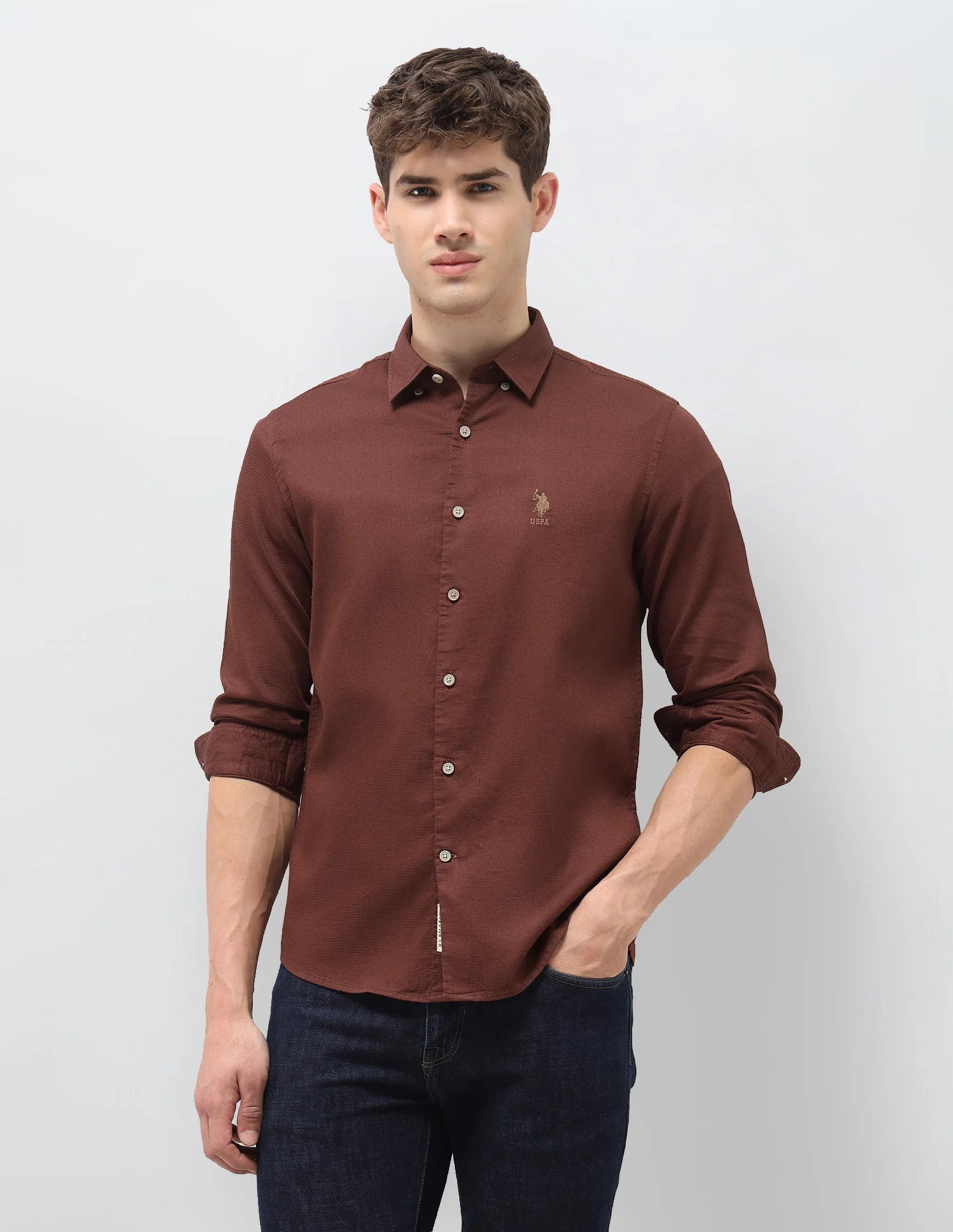 Solid Regular Fit Shirt - Image 6