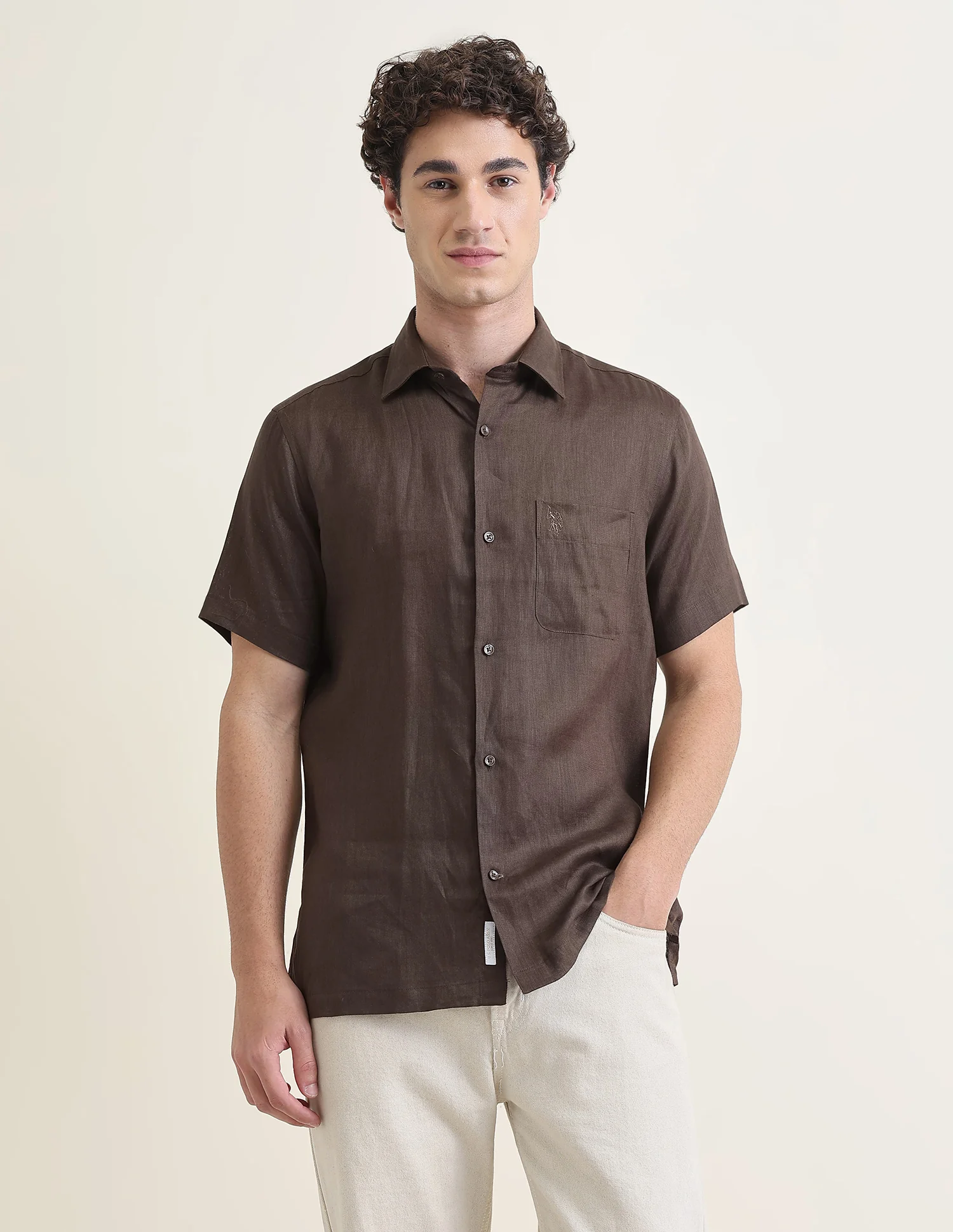 Solid Regular Fit Shirt - Image 6