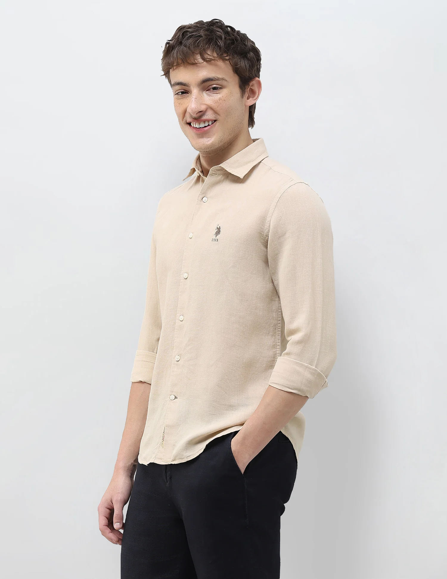 Solid Regular Fit Shirt - Image 4