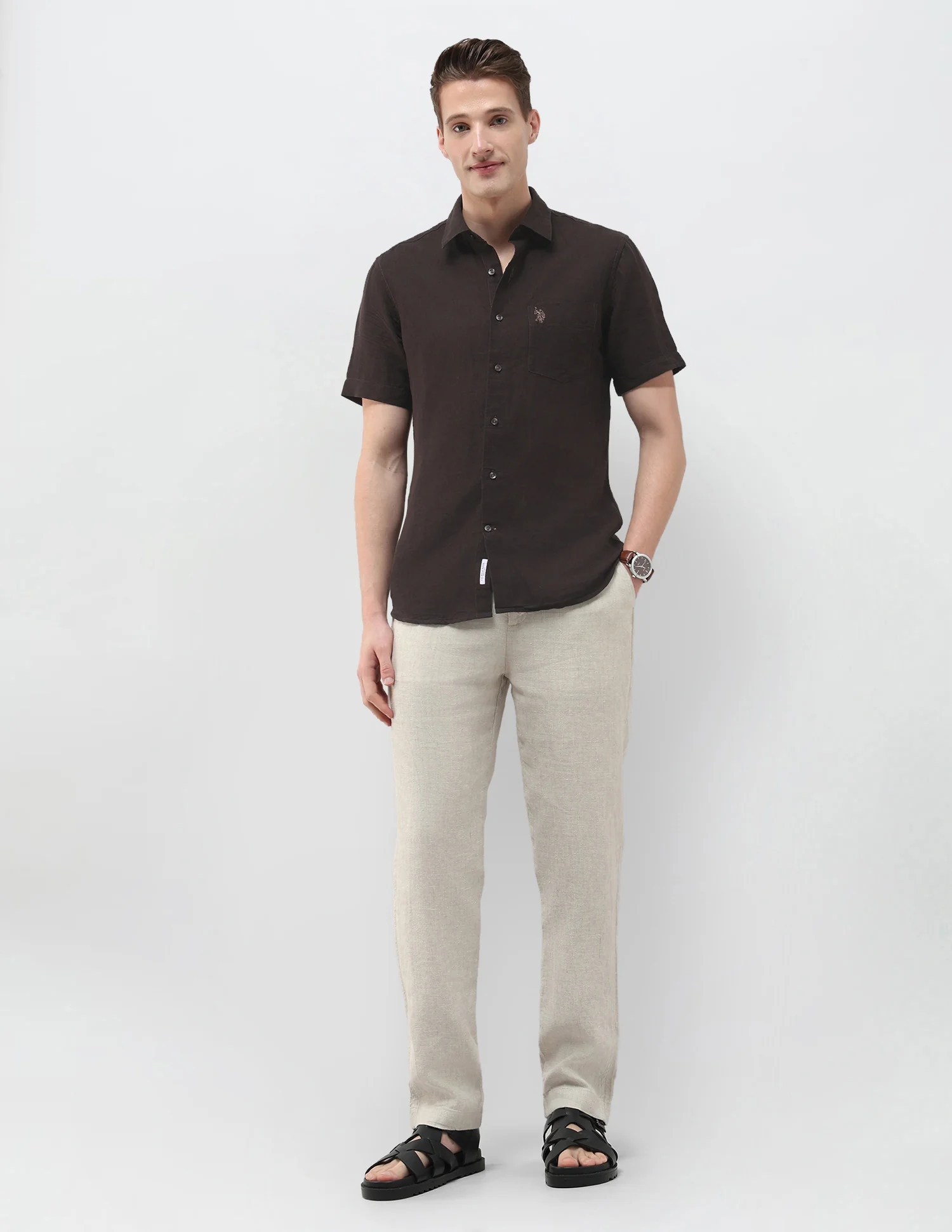 Solid Regular Fit Shirt - Image 3