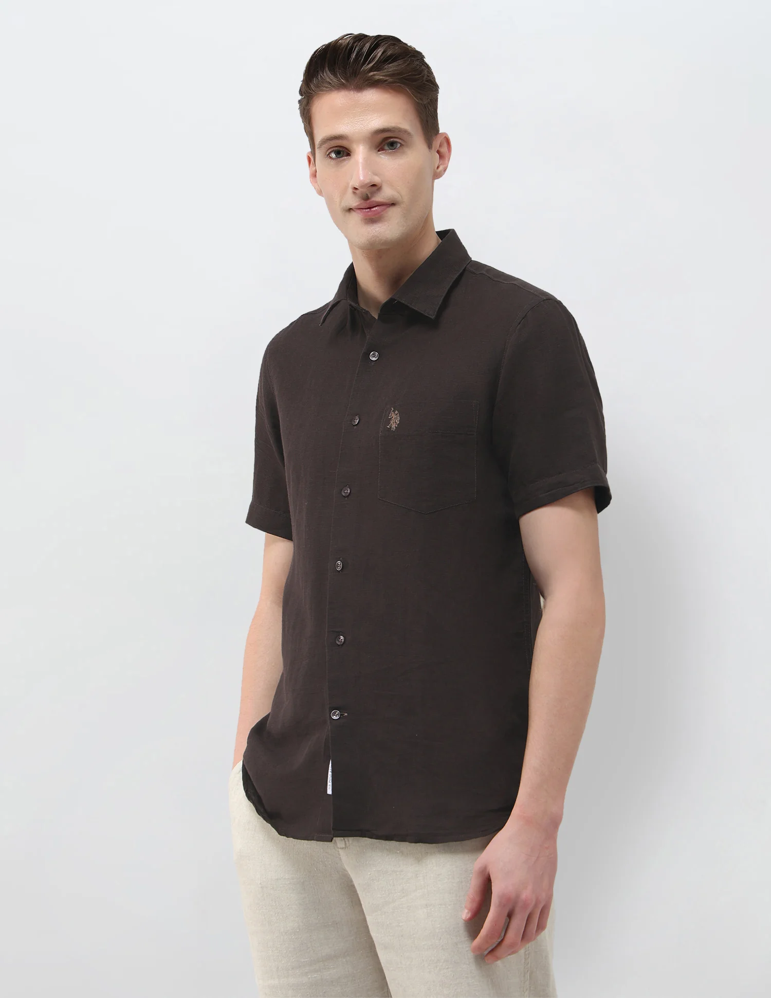 Solid Regular Fit Shirt - Image 4