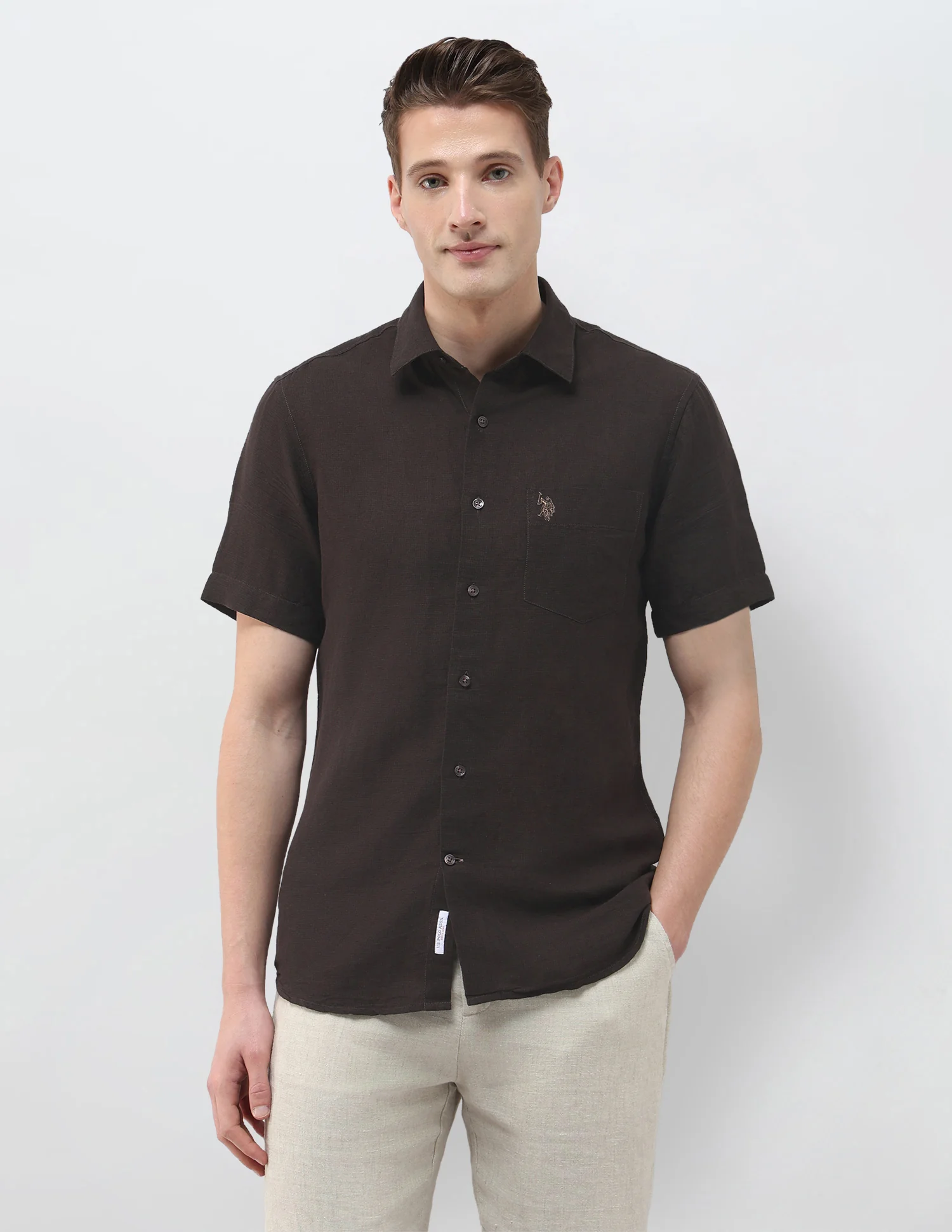 Solid Regular Fit Shirt - Image 6