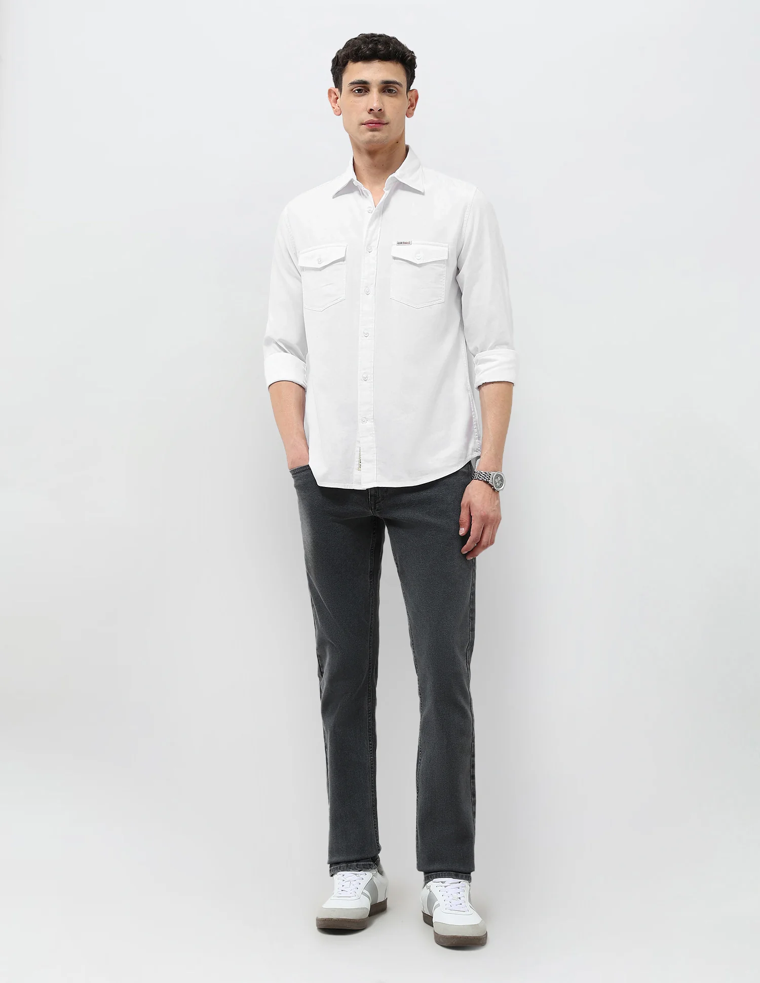 Solid Regular Fit Shirt - Image 3