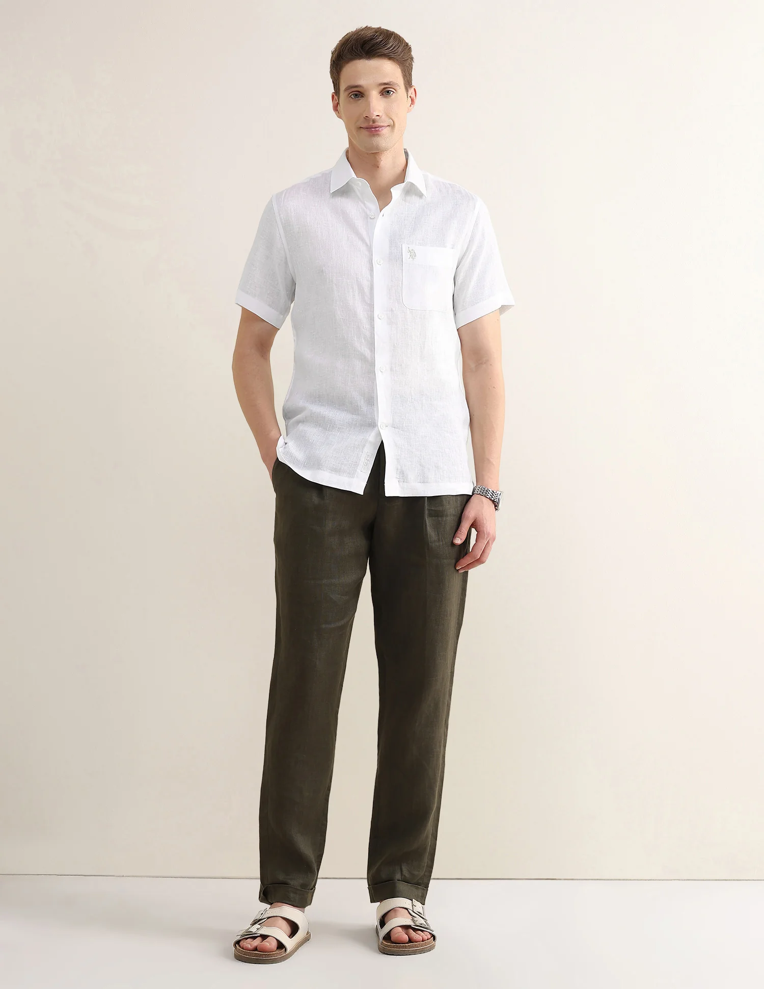 Solid Regular Fit Shirt - Image 3
