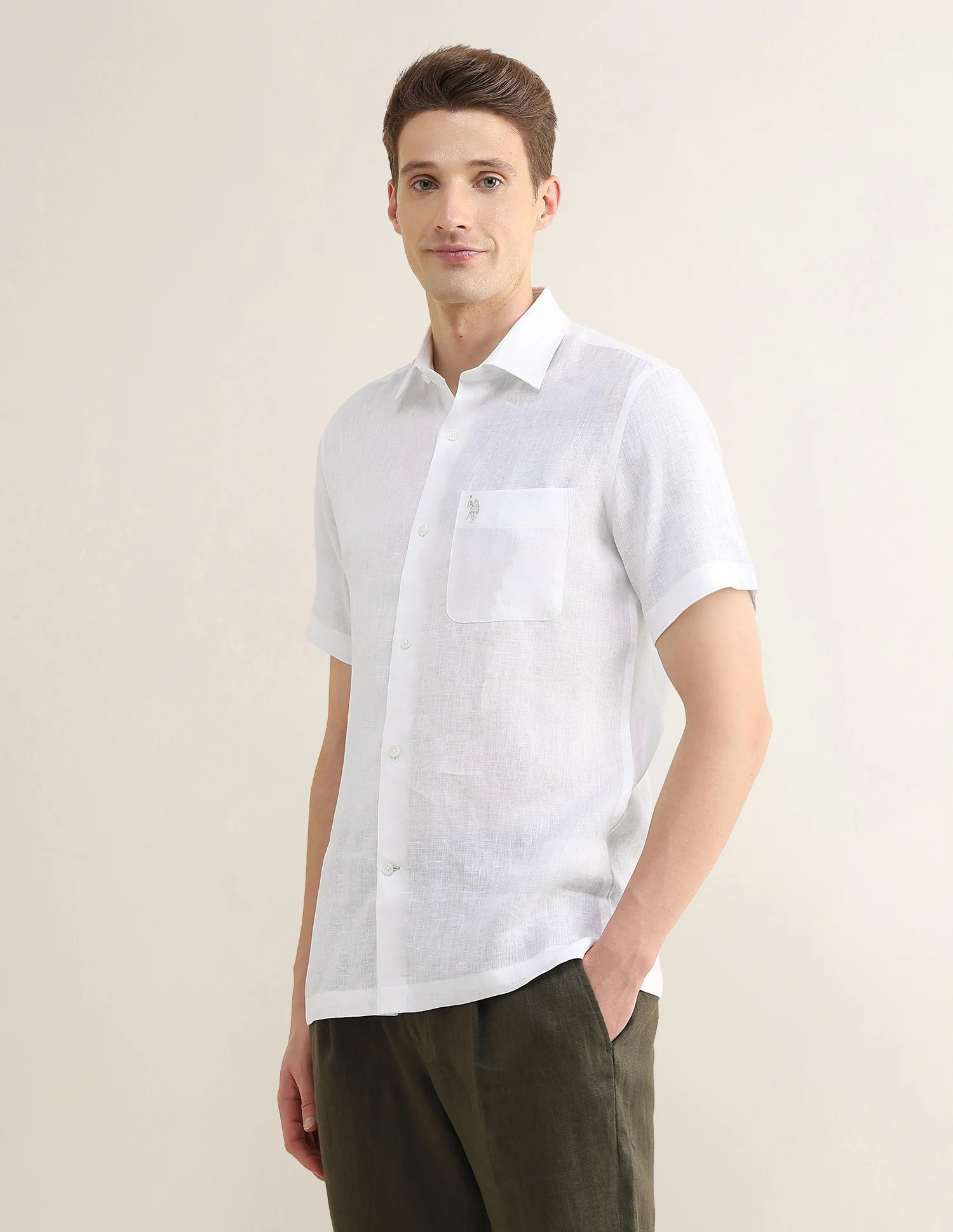 Solid Regular Fit Shirt - Image 4