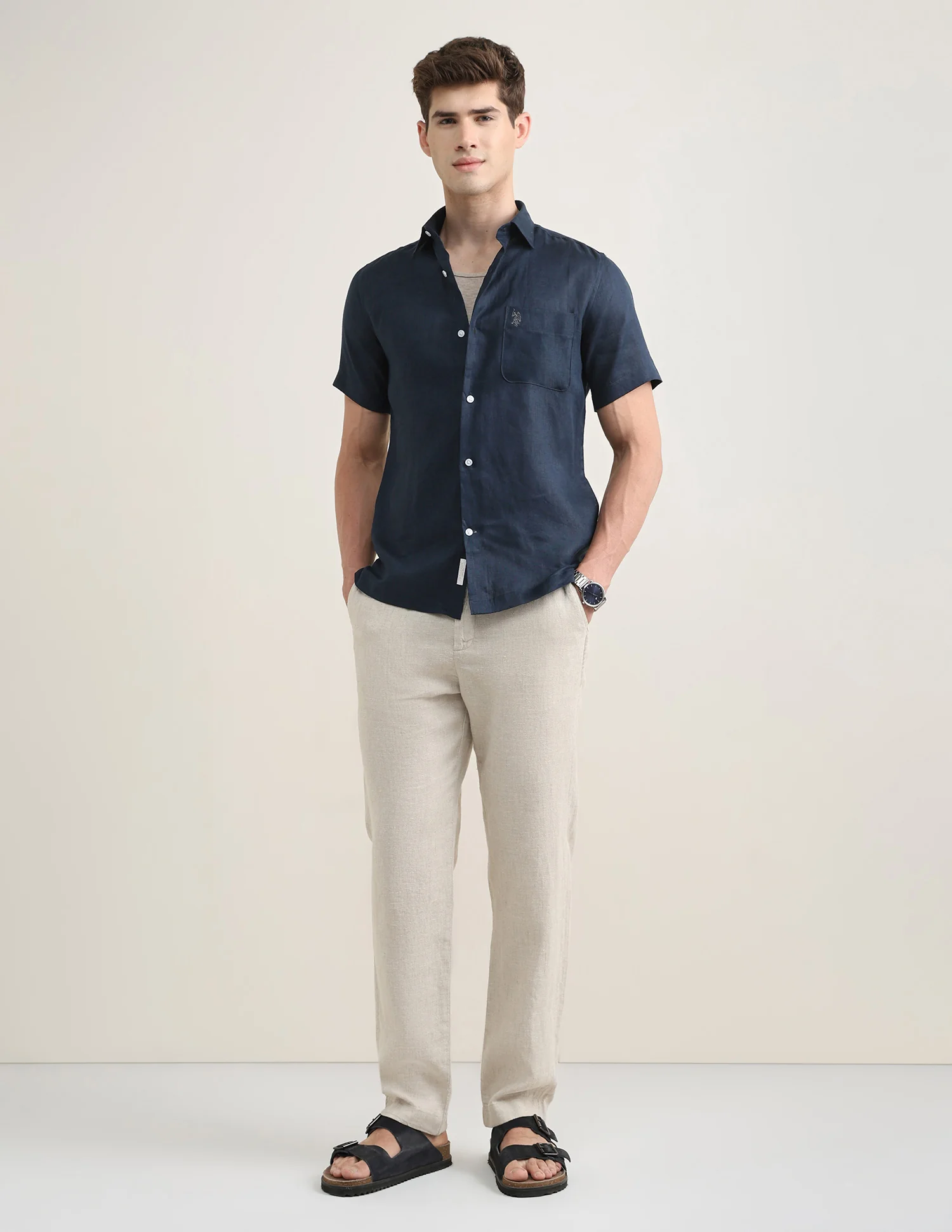 Solid Regular Fit Shirt - Image 3