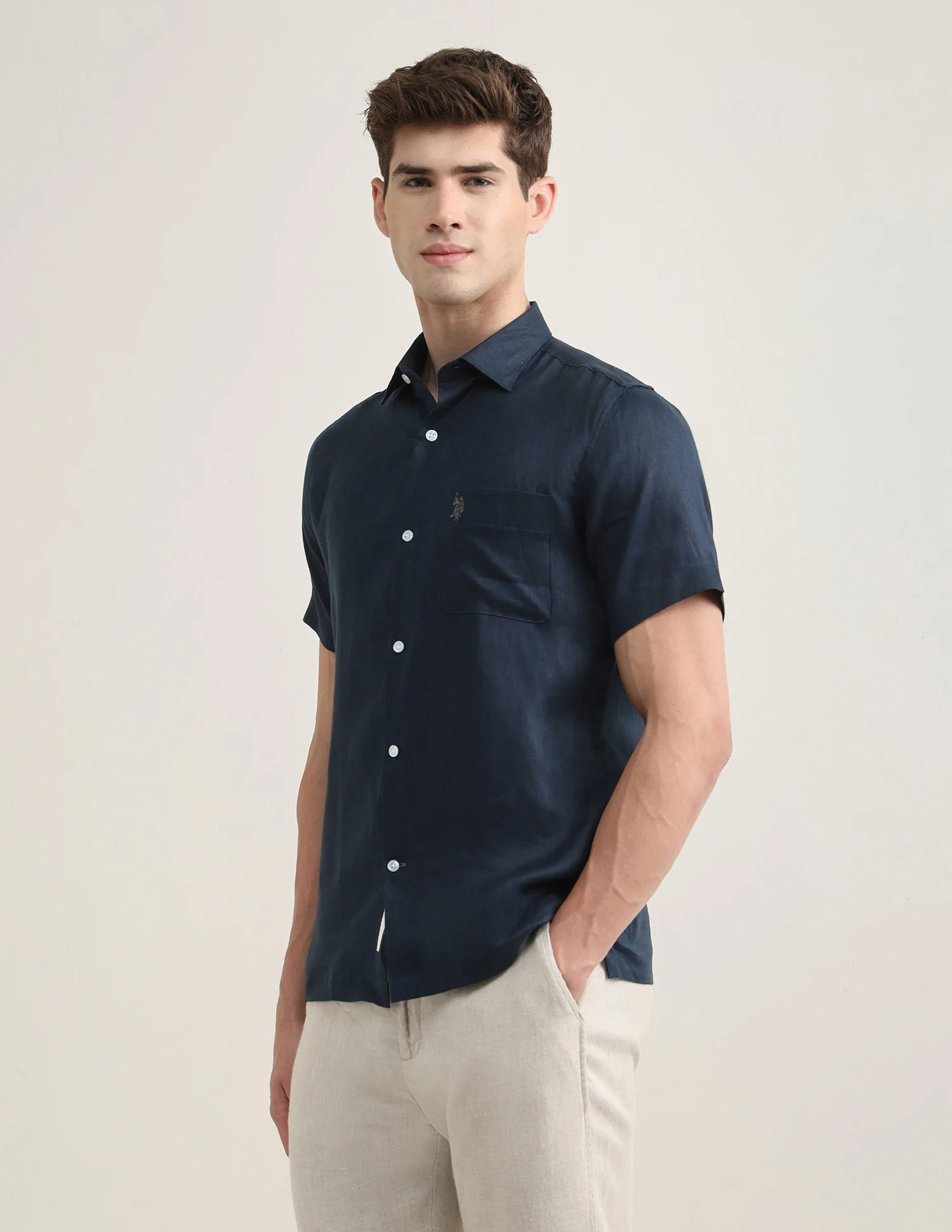 Solid Regular Fit Shirt - Image 4