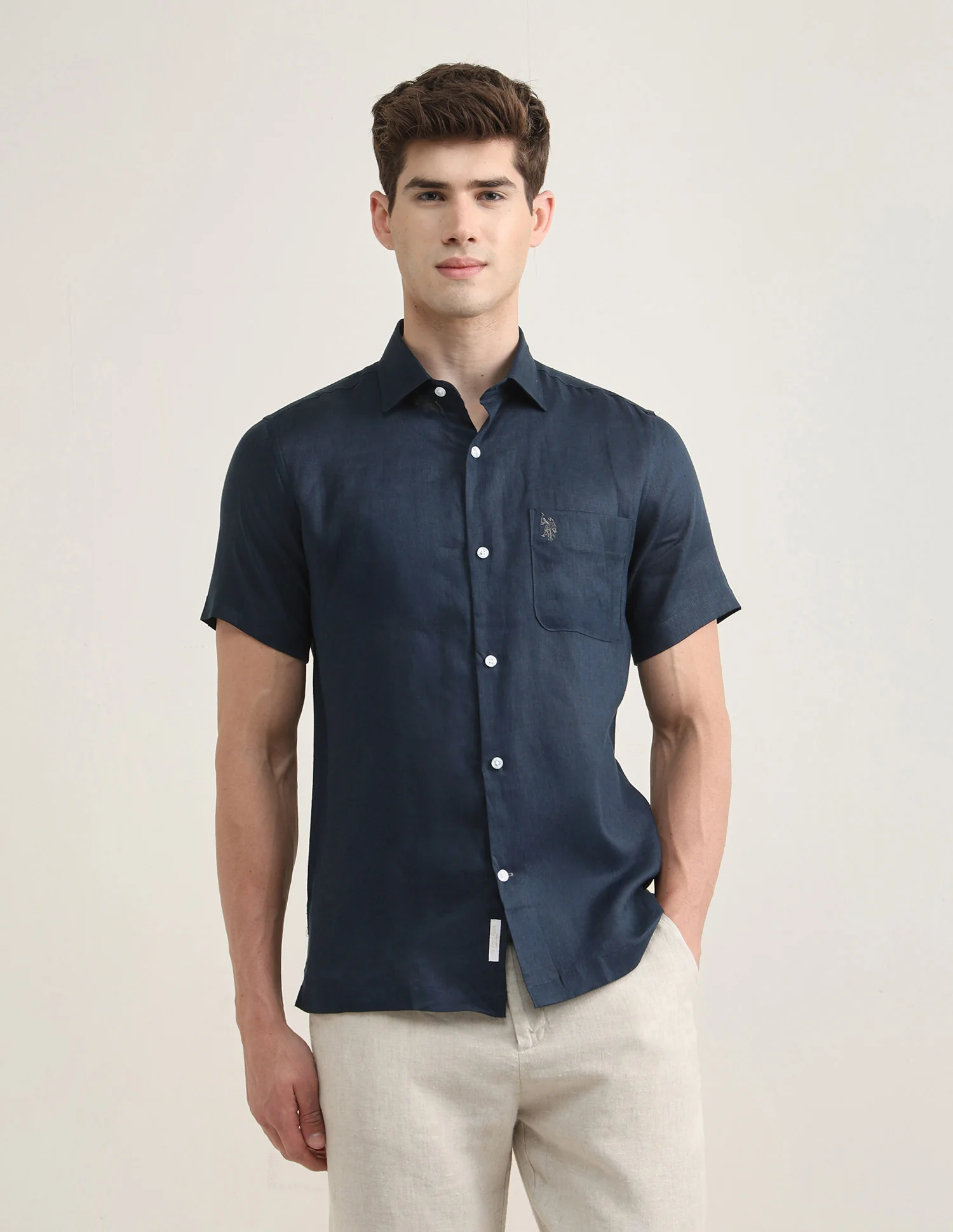 Solid Regular Fit Shirt - Image 6