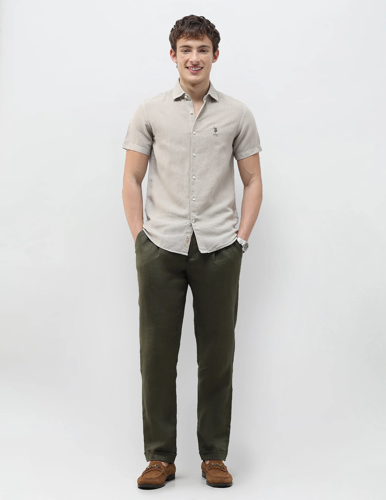 Solid Regular Fit Shirt - Image 3