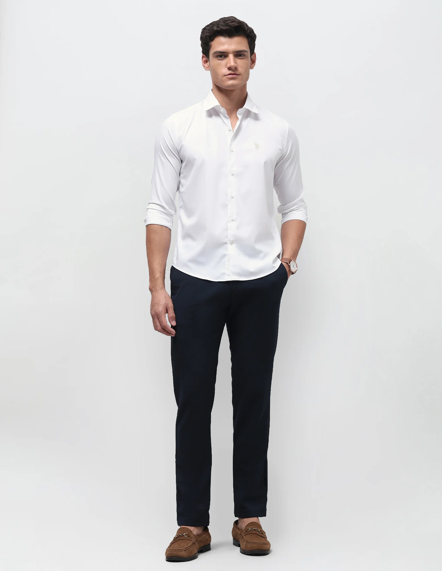 Solid Regular Fit Shirt - Image 3