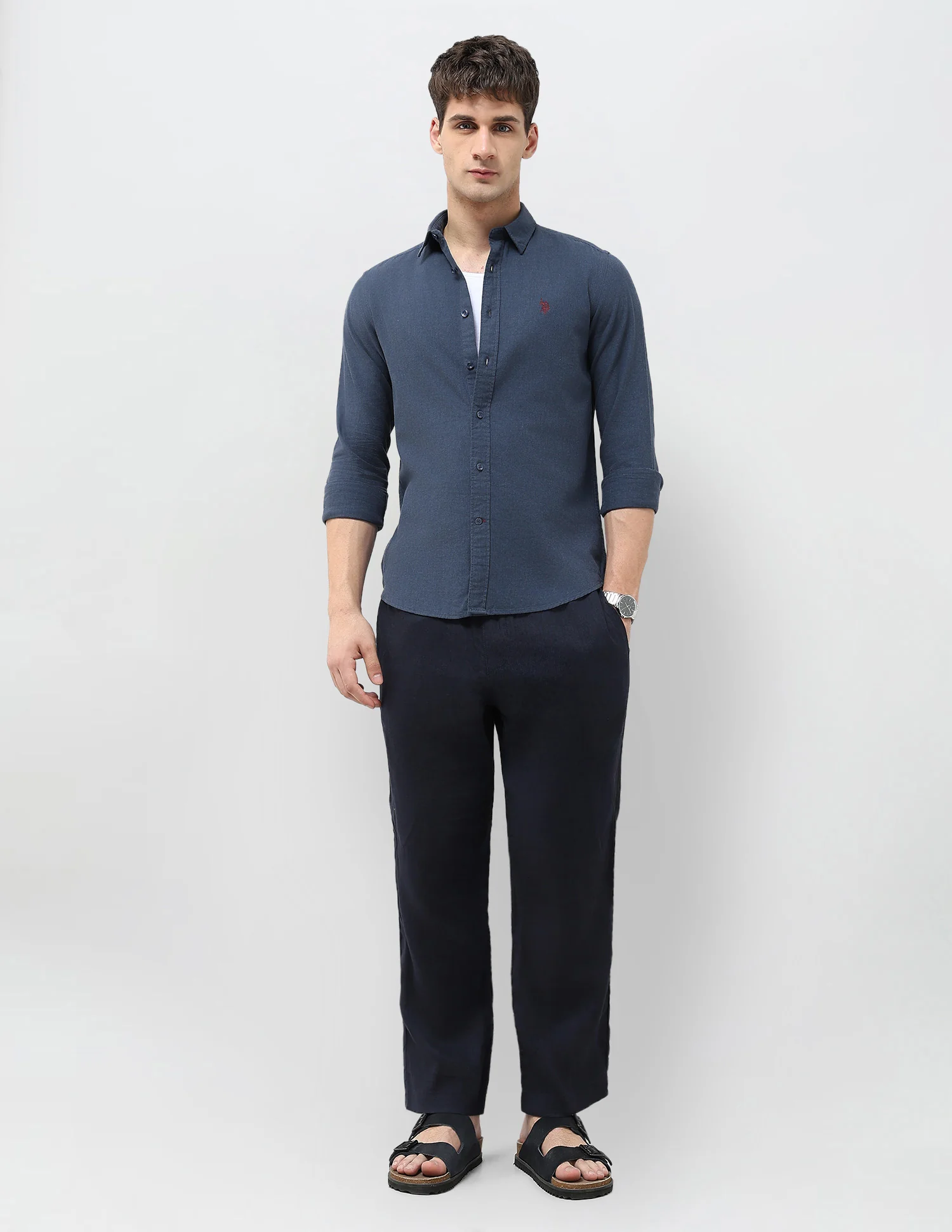 Solid Regular Fit Shirt - Image 3