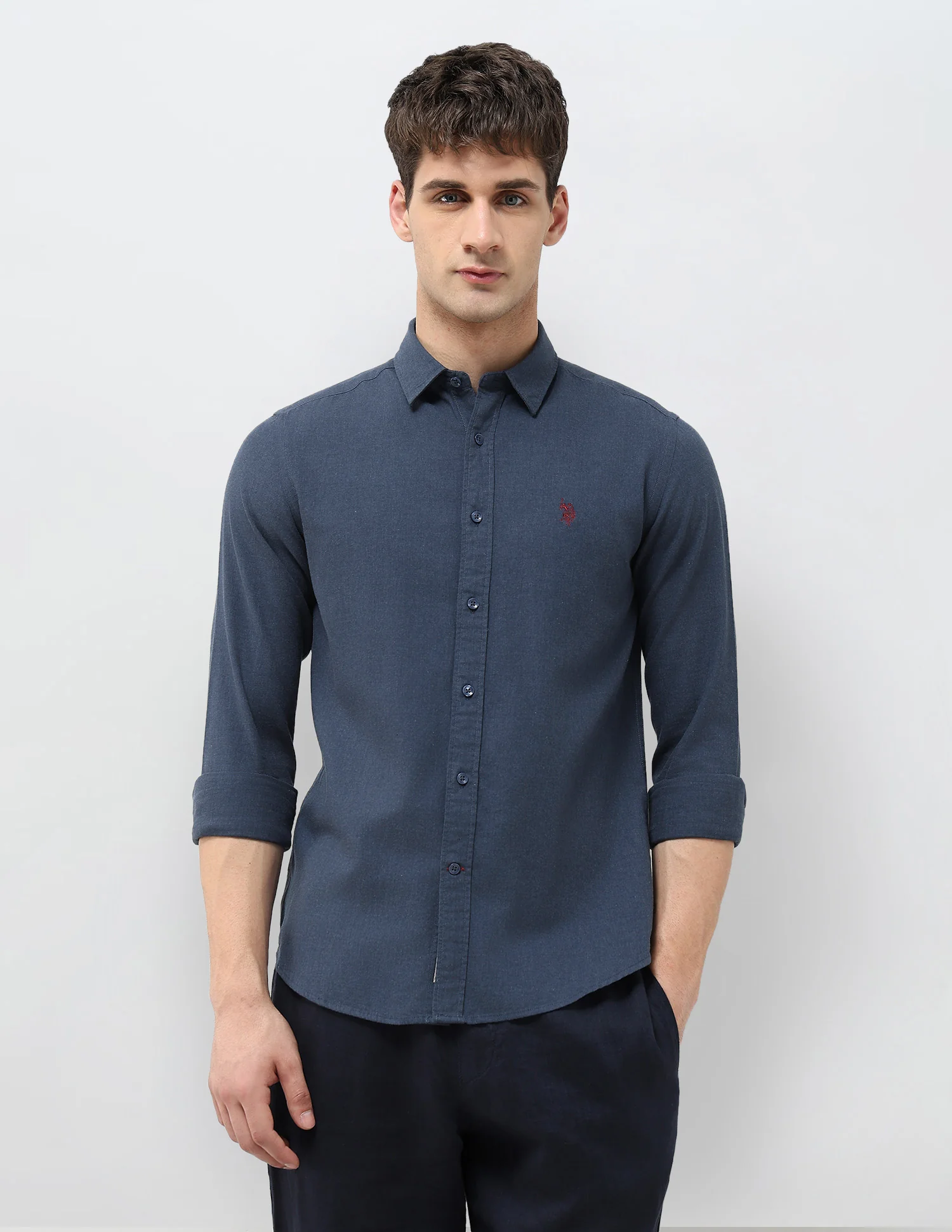 Solid Regular Fit Shirt - Image 6