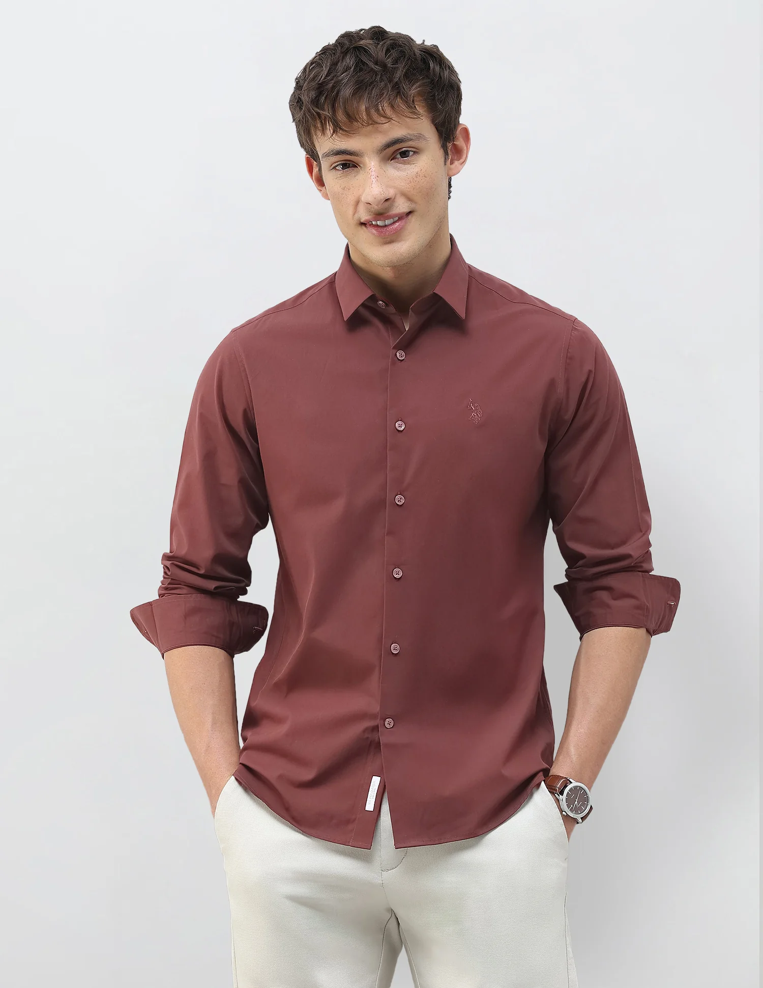 Solid Regular Fit Shirt