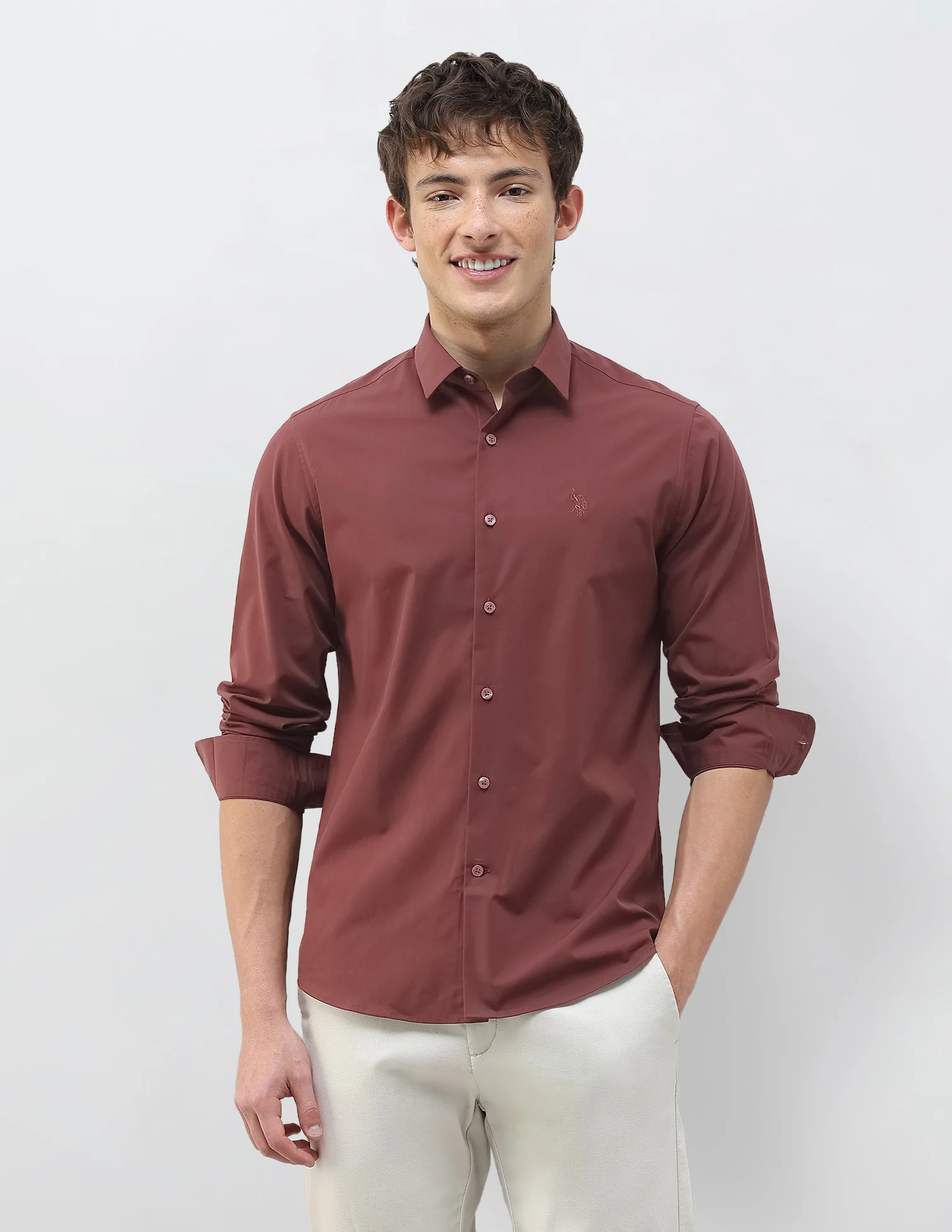 Solid Regular Fit Shirt - Image 6