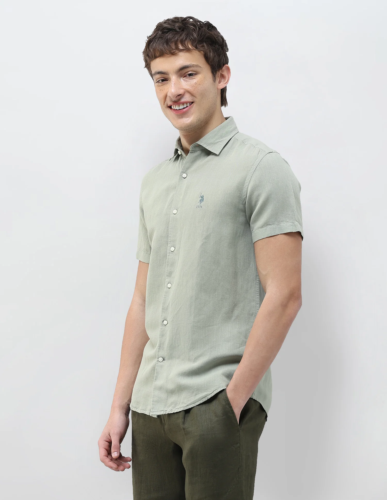 Solid Regular Fit Shirt - Image 4