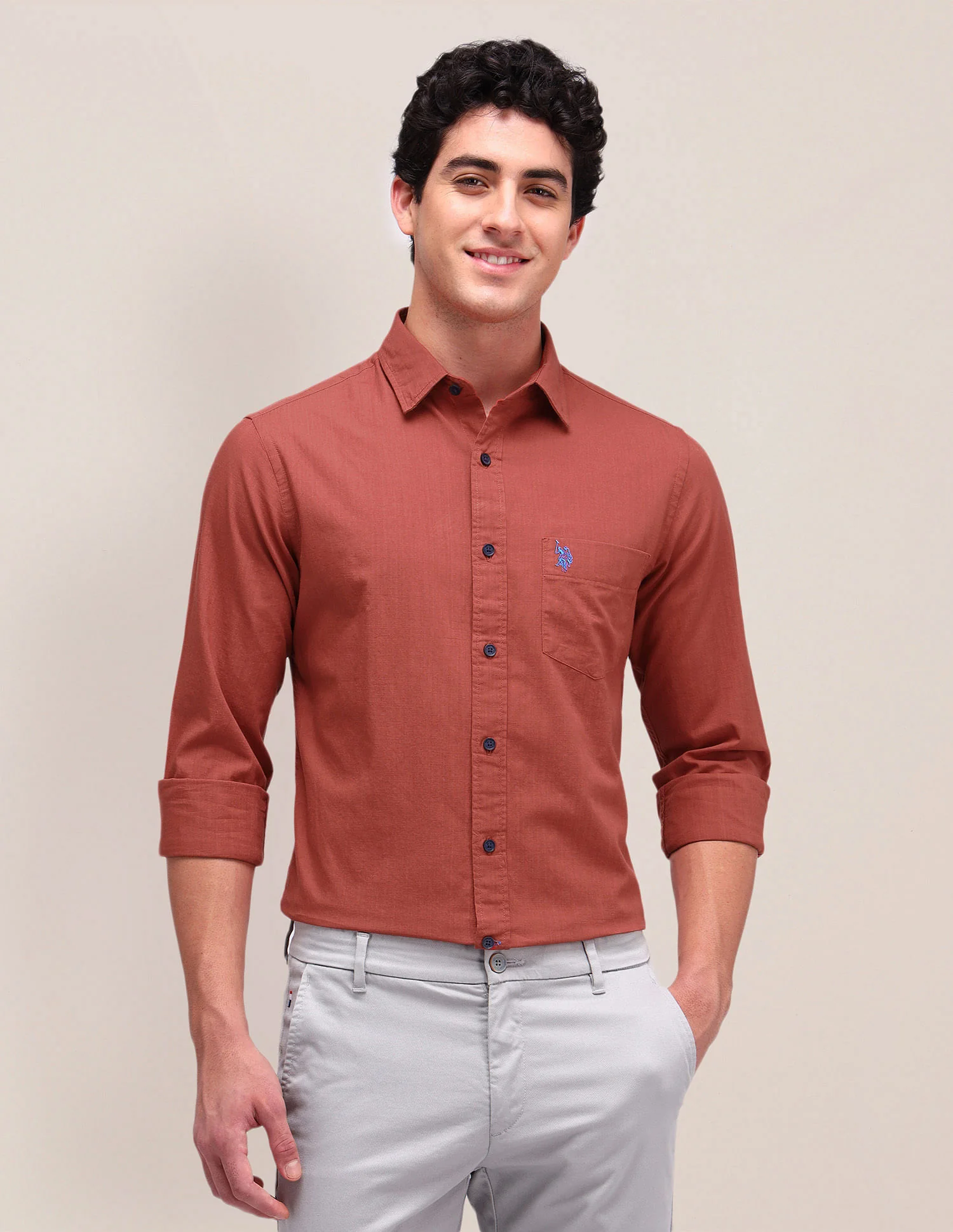 Solid Regular Fit Shirt