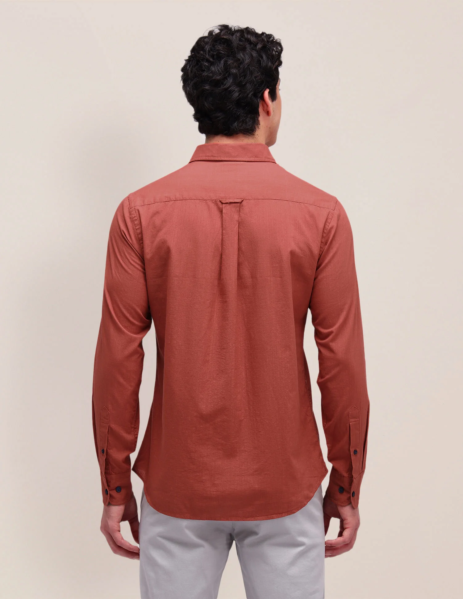 Solid Regular Fit Shirt - Image 5