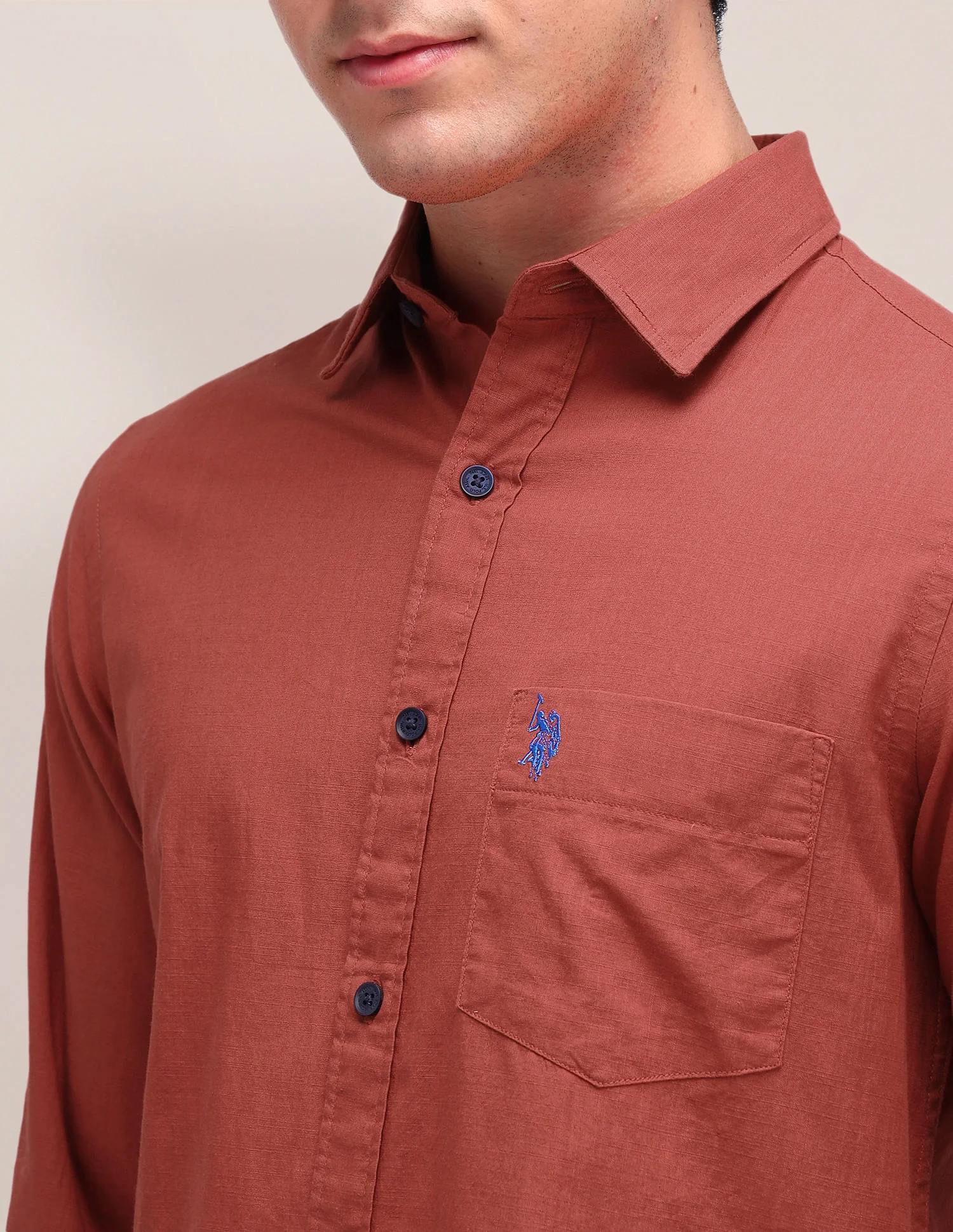 Solid Regular Fit Shirt - Image 7