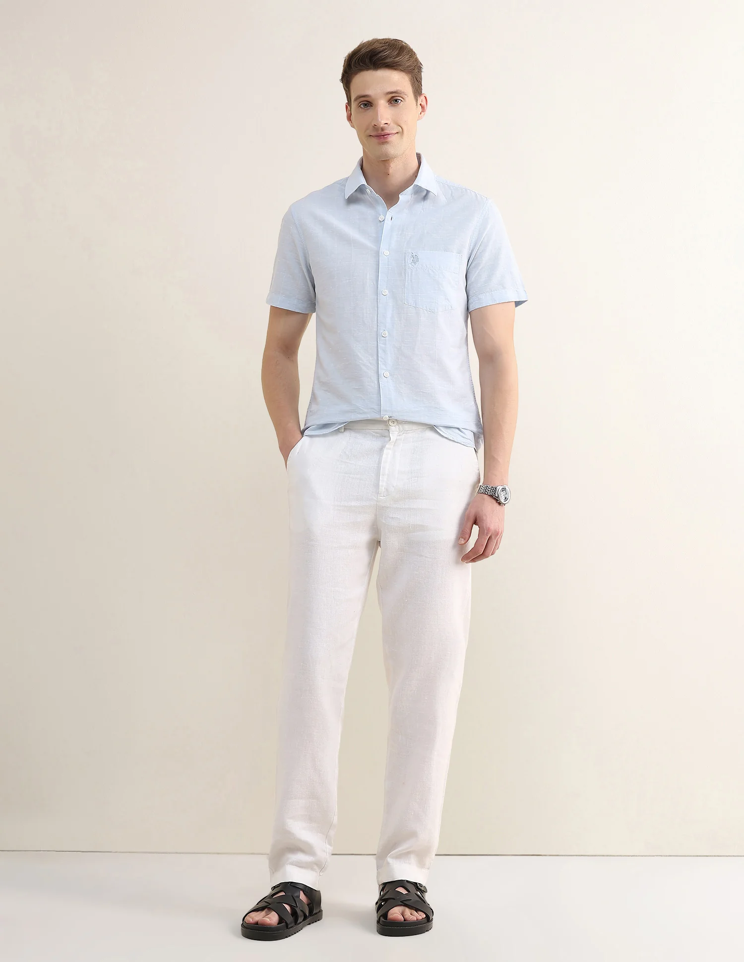 Solid Regular Fit Shirt - Image 3