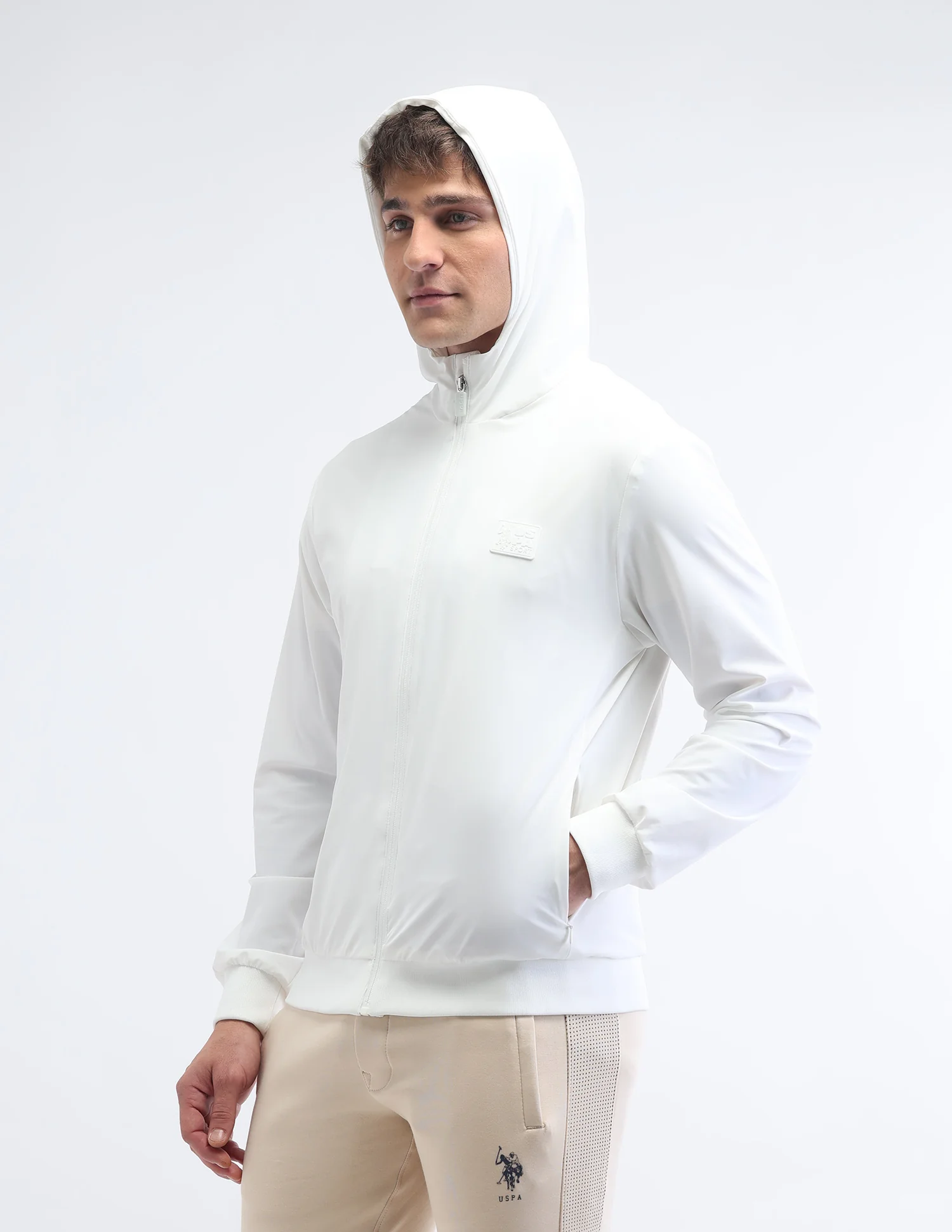 Solid Regular Fit Sport Jacket - Image 4