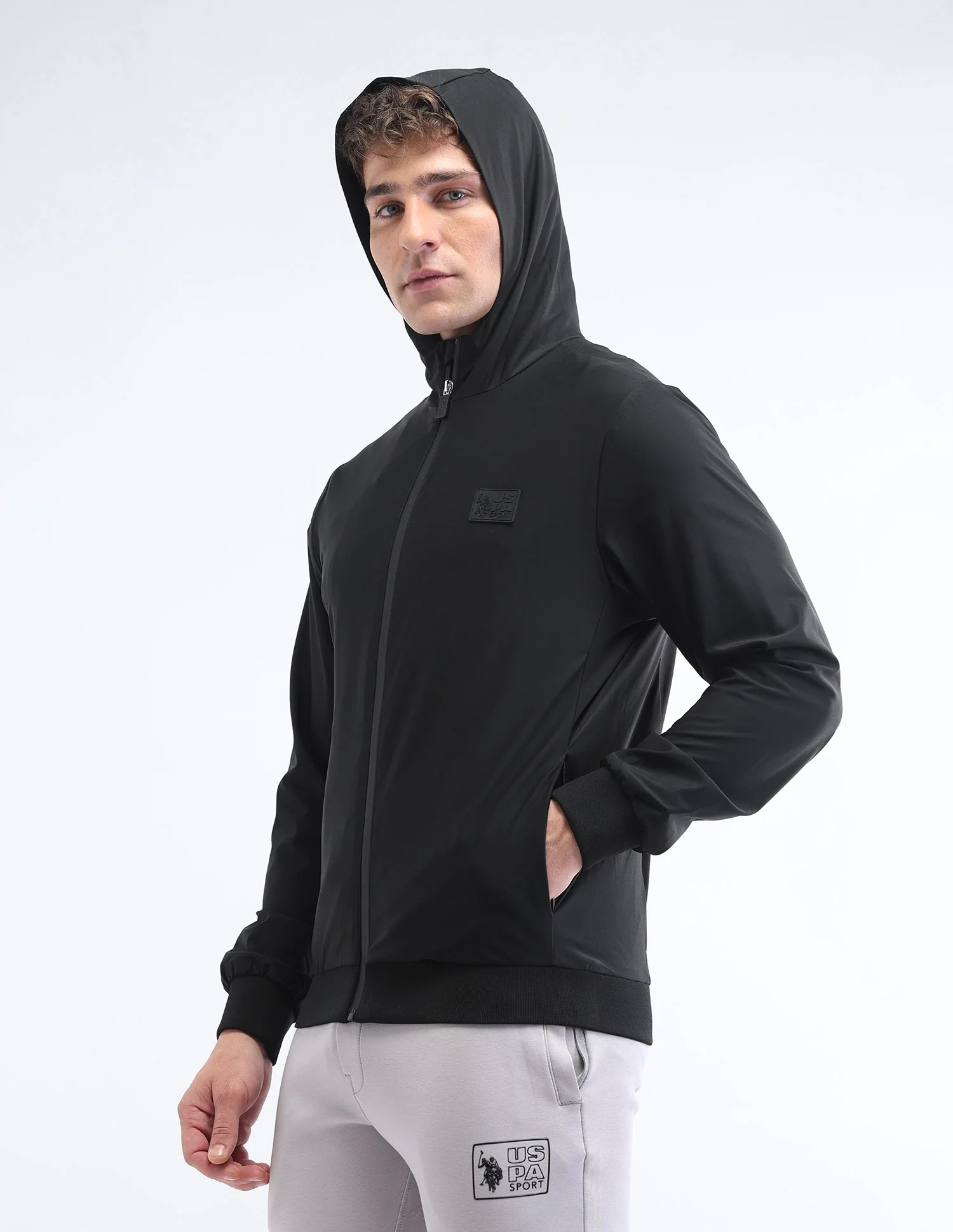 Solid Regular Fit Sport Jacket - Image 4
