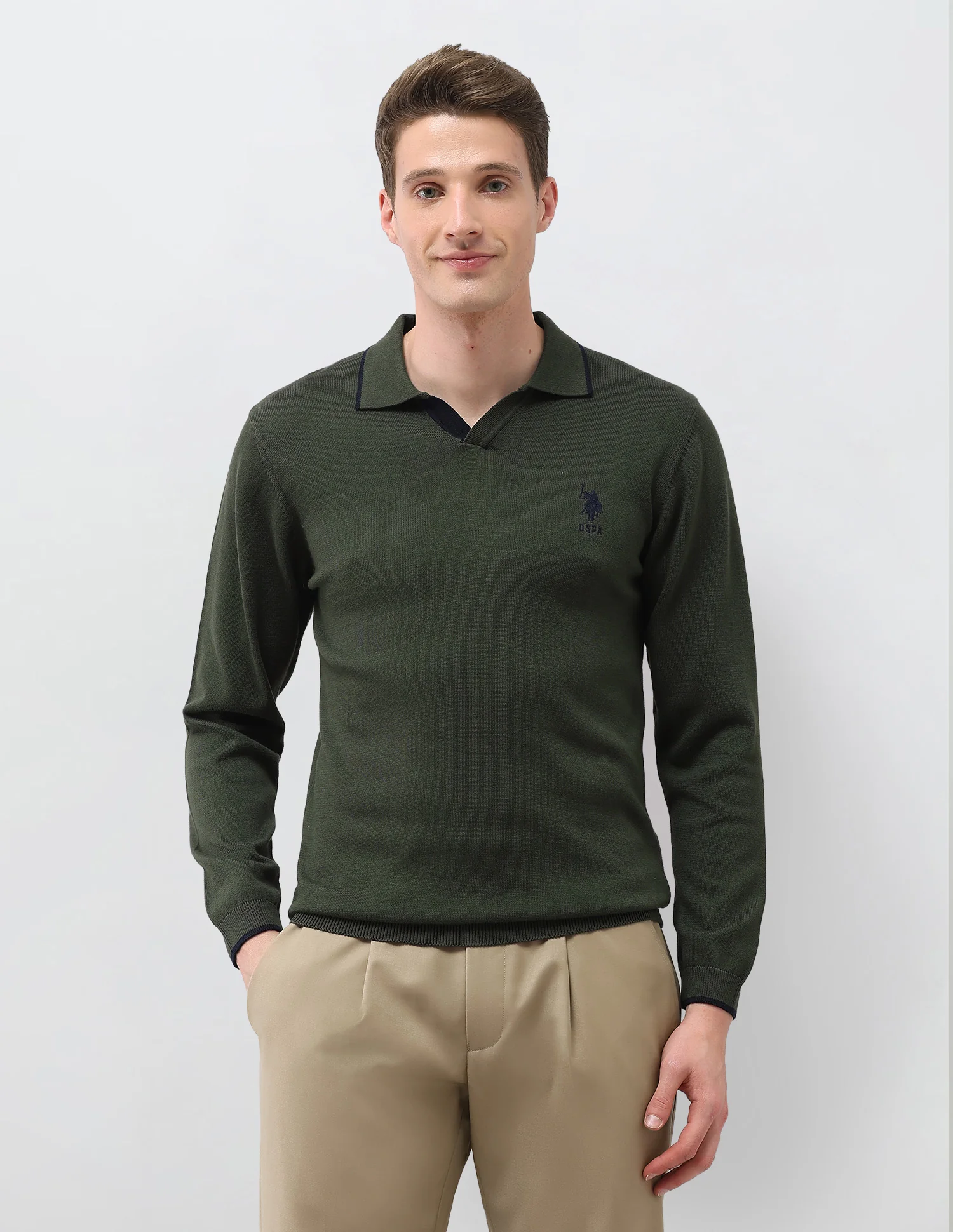 Solid Regular Fit Sweater - Image 5