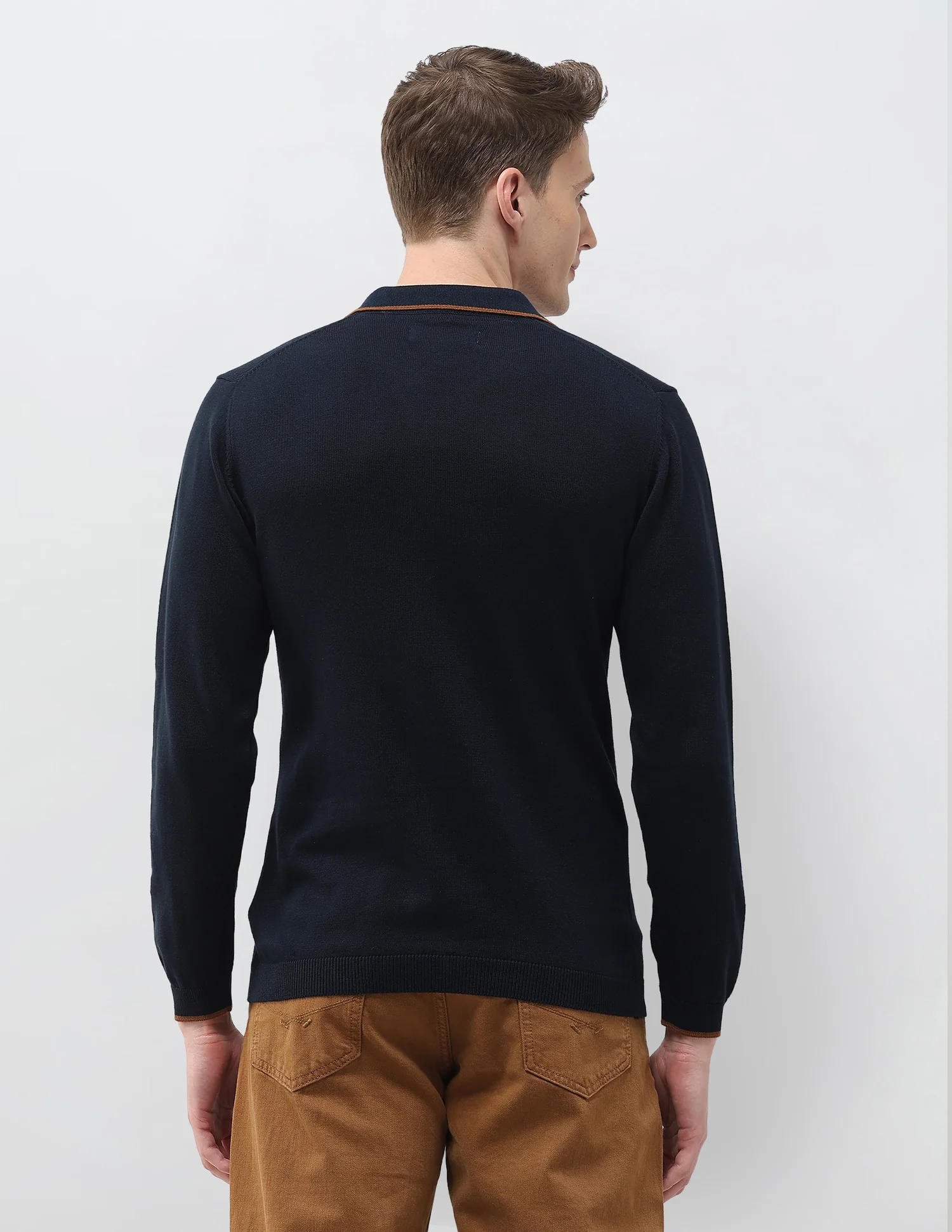 Solid Regular Fit Sweater - Image 5