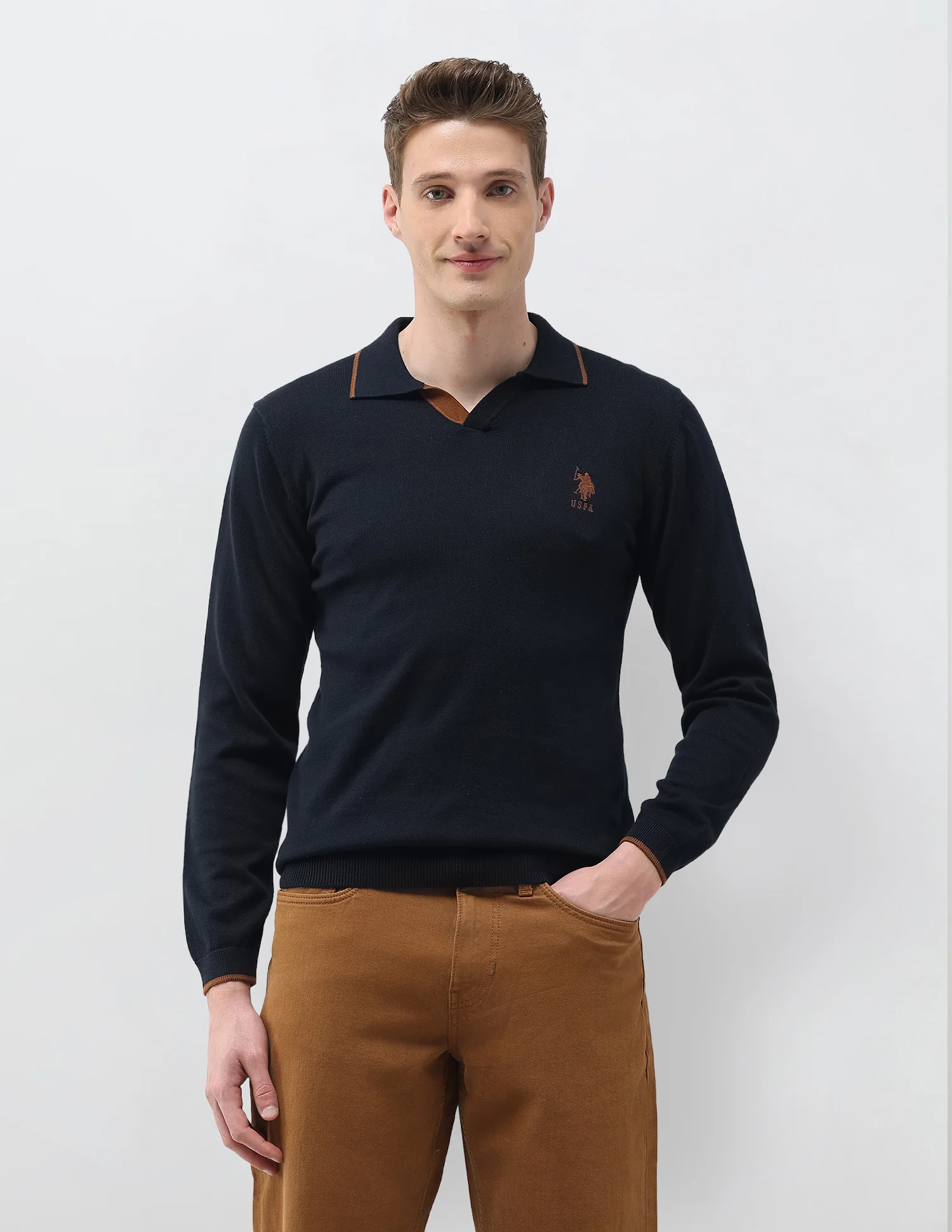 Solid Regular Fit Sweater - Image 6