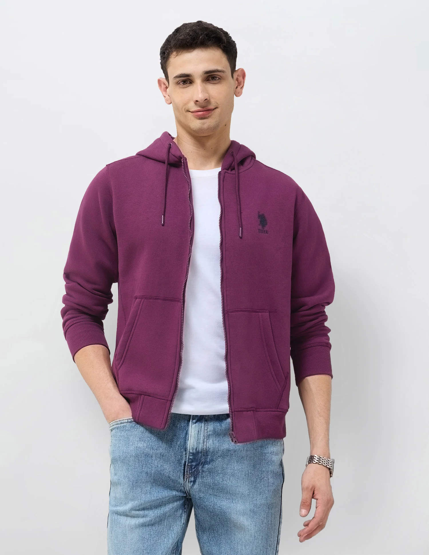 Solid Regular Fit Sweatshirt