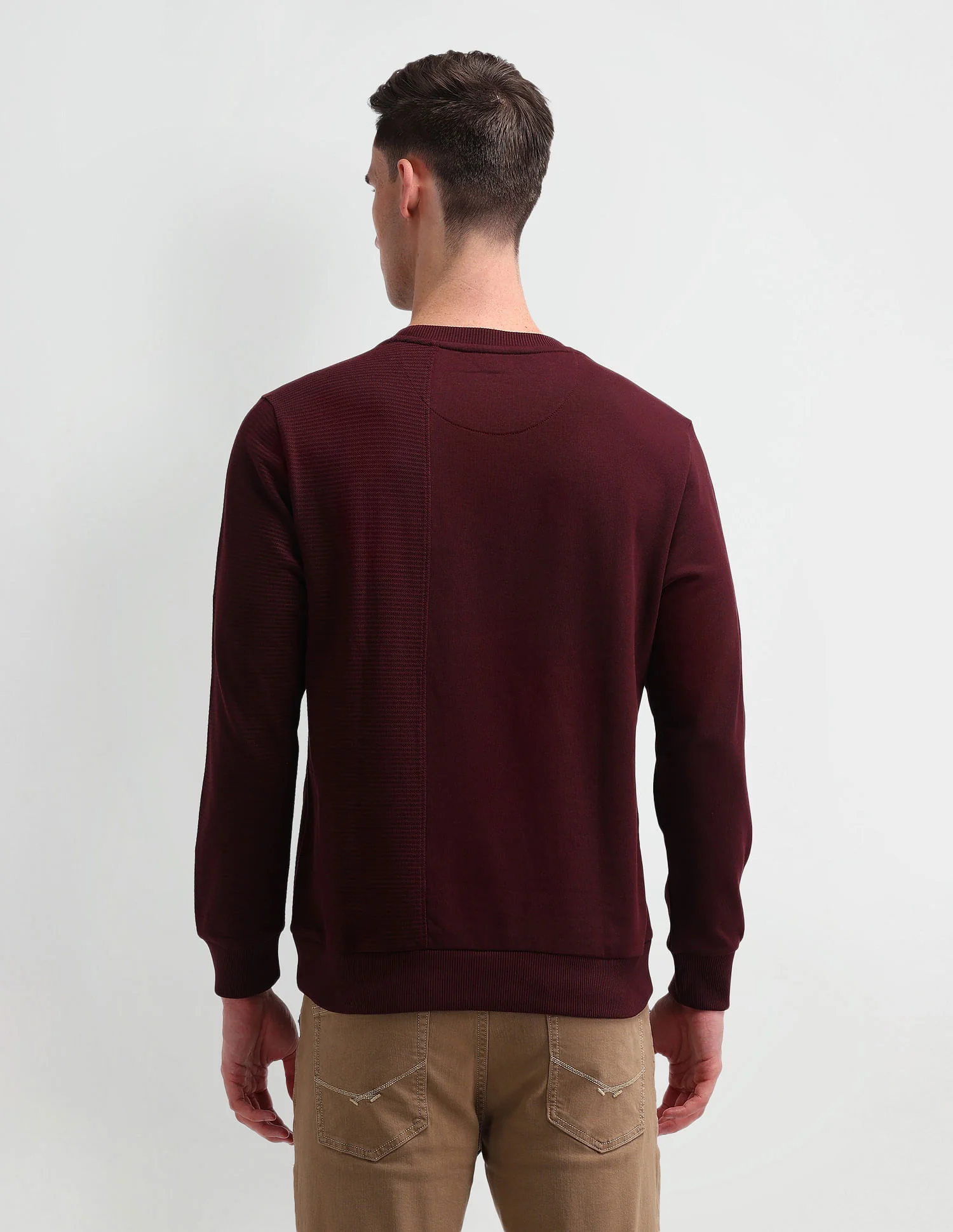 Solid Regular Fit Sweatshirt - Image 5