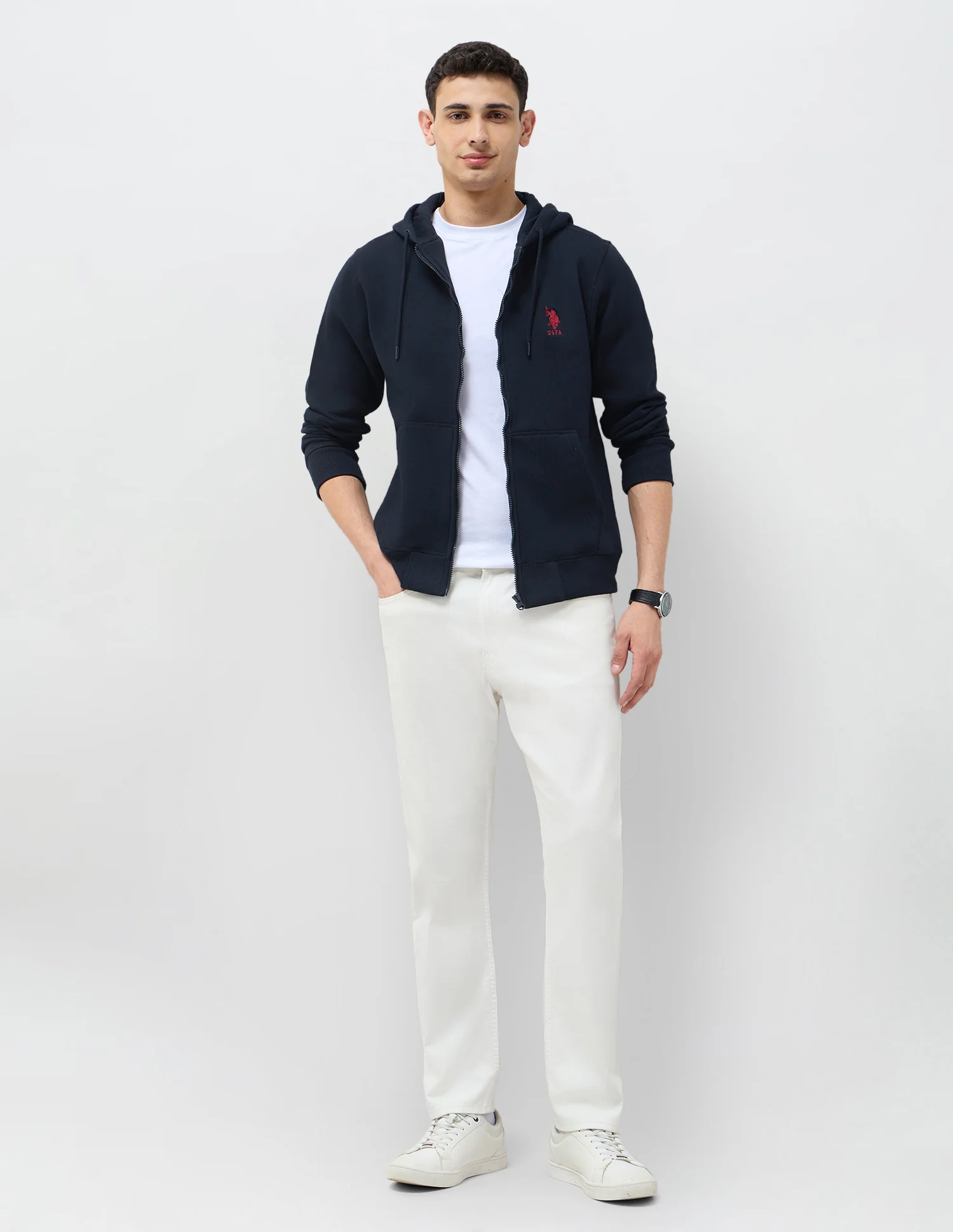 Solid Regular Fit Sweatshirt - Image 3