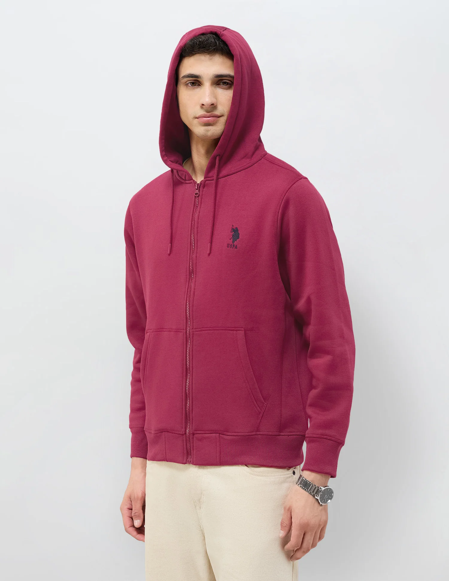 Solid Regular Fit Sweatshirt - Image 4