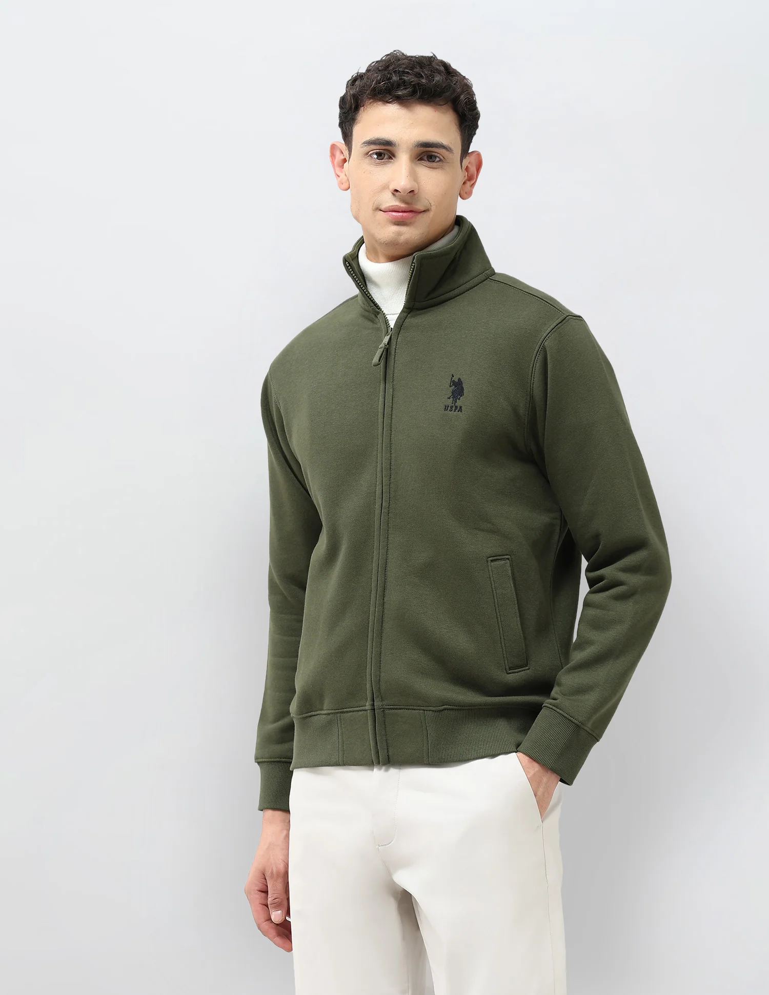 Solid Regular Fit Sweatshirt - Image 4
