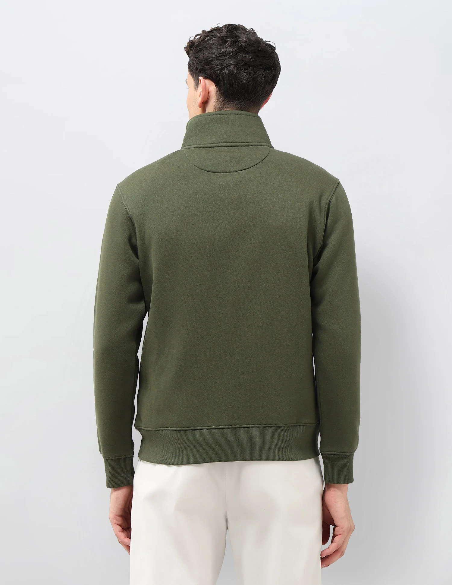Solid Regular Fit Sweatshirt - Image 5