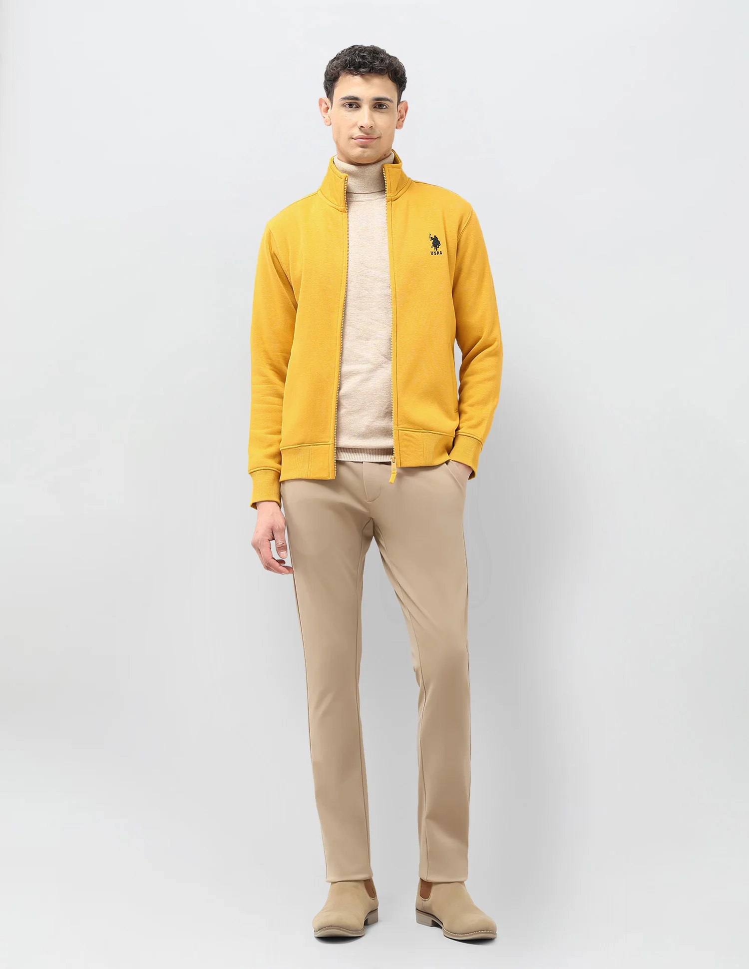 Solid Regular Fit Sweatshirt - Image 3