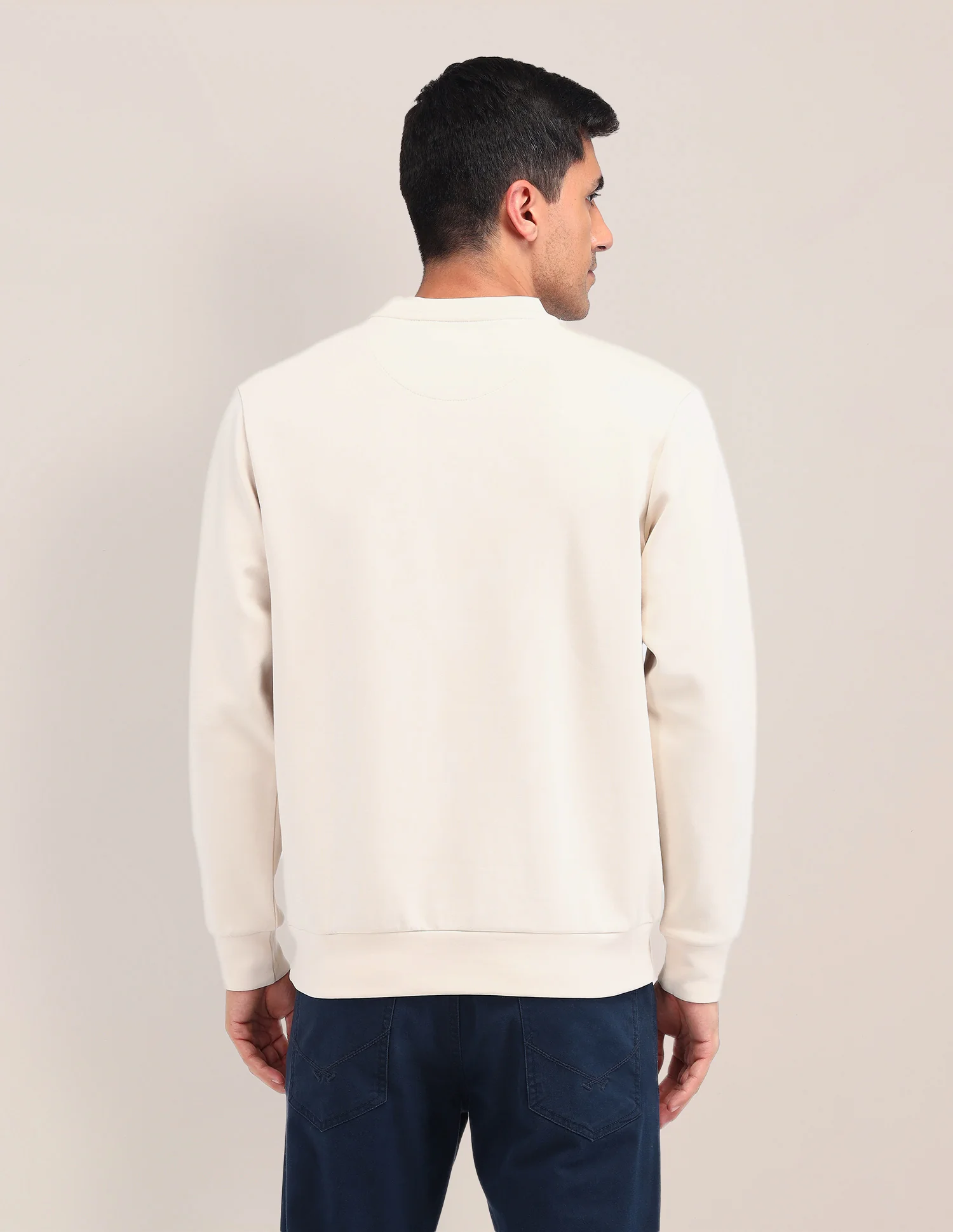 Solid Regular Fit Sweatshirt - Image 5