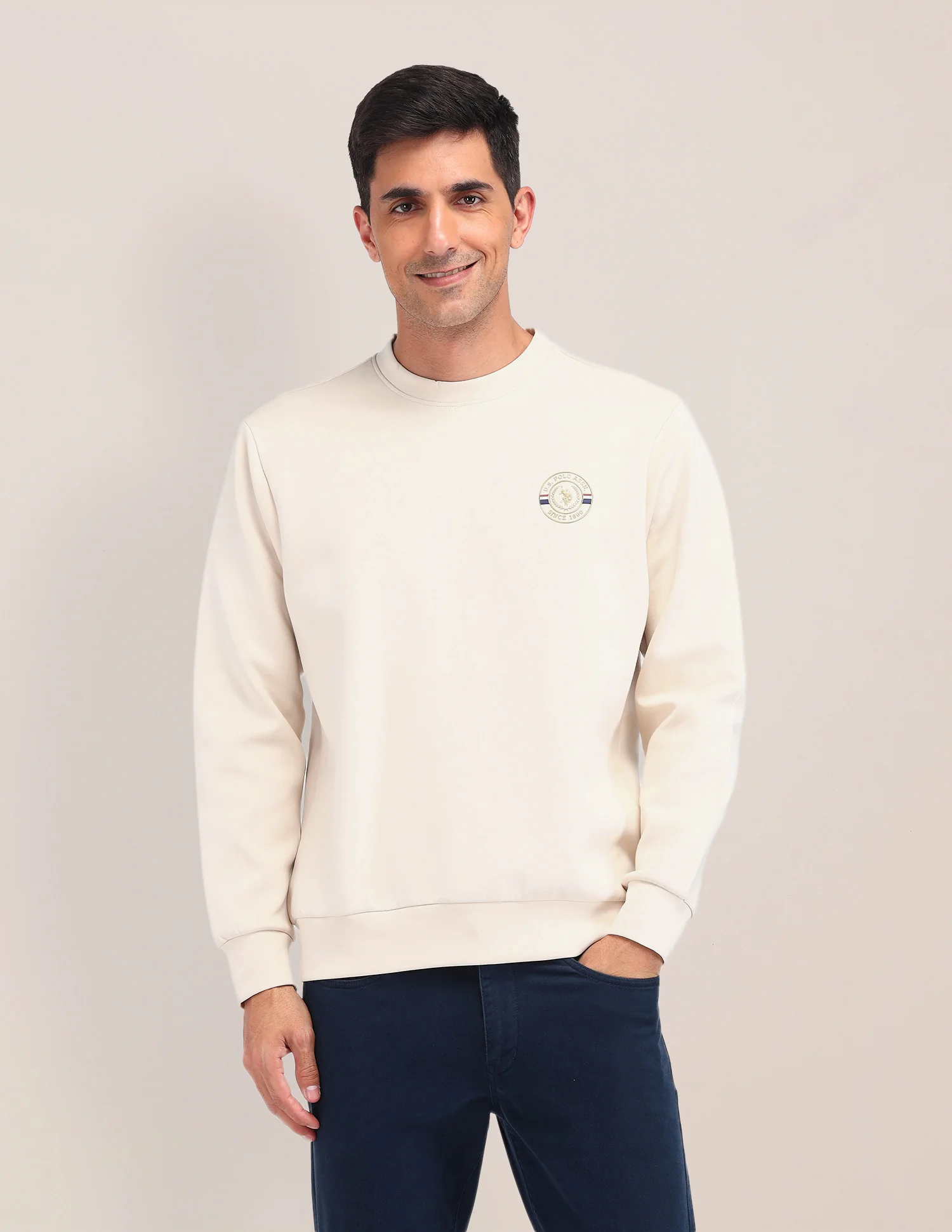 Solid Regular Fit Sweatshirt - Image 6