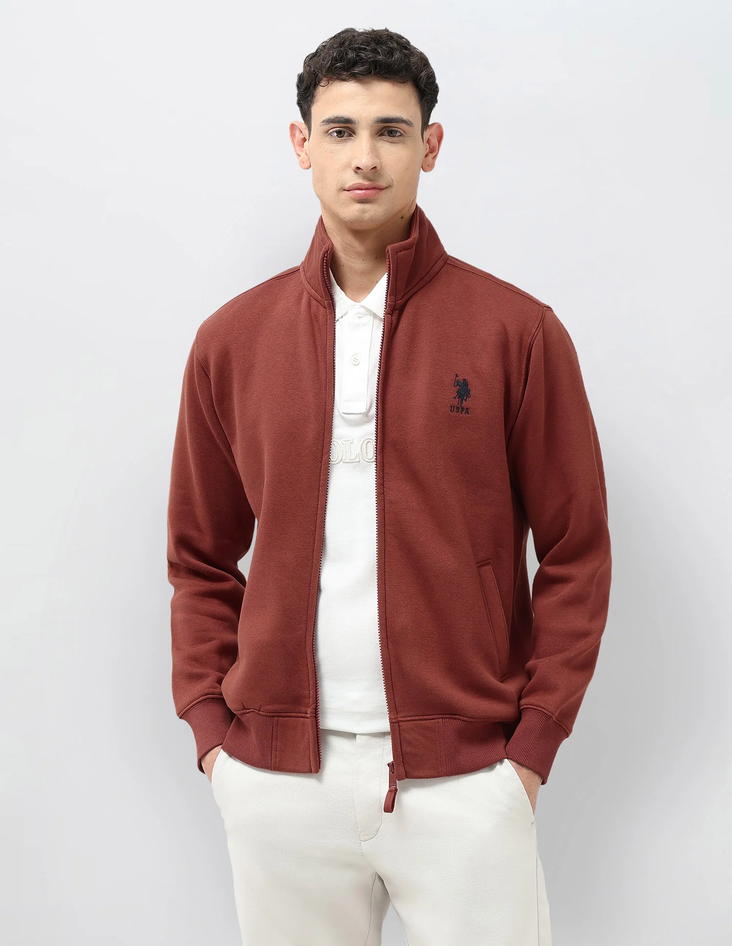 Solid Regular Fit Sweatshirt