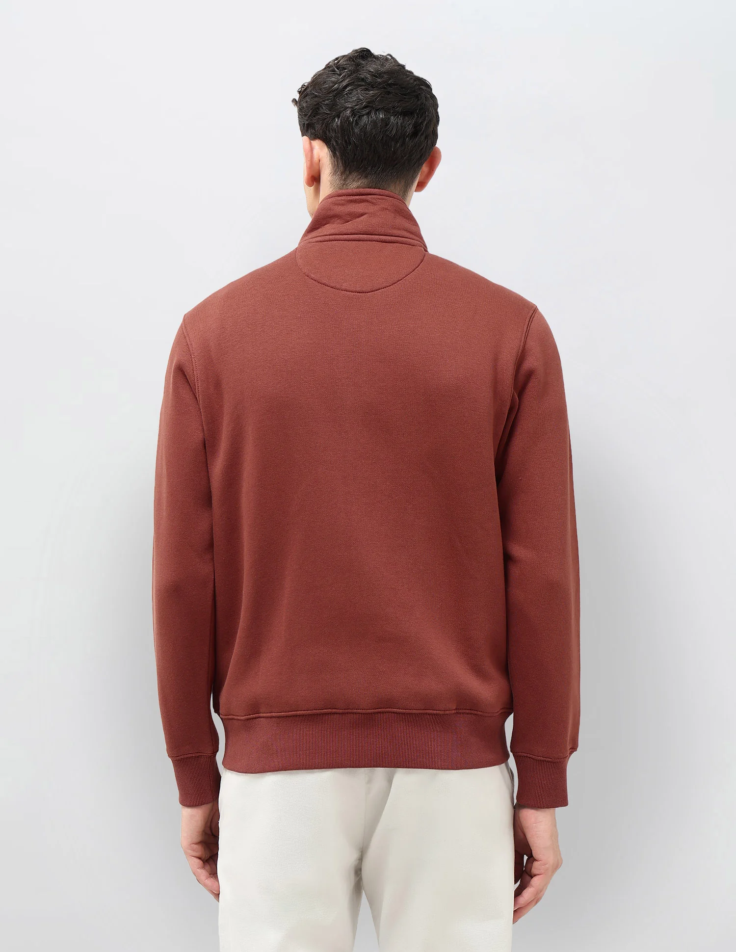 Solid Regular Fit Sweatshirt - Image 5