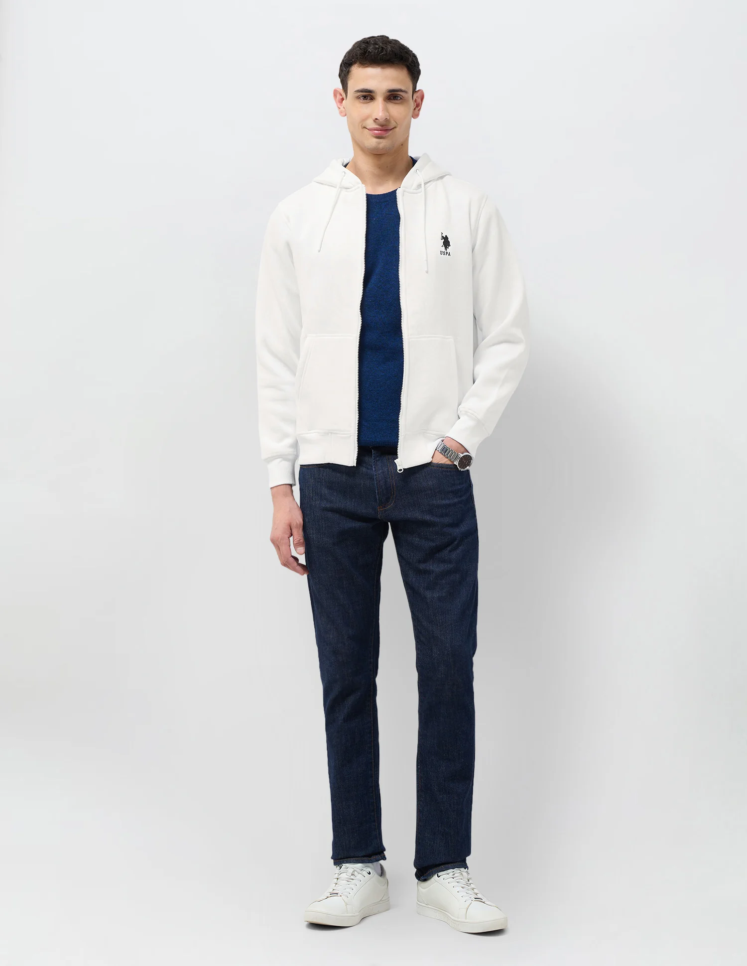 Solid Regular Fit Sweatshirt - Image 3